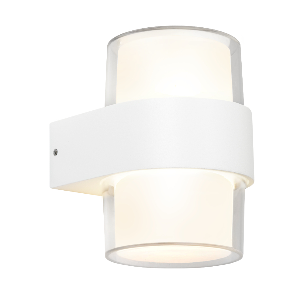 Otara White Mid 3CCT LED Exterior Wall Light