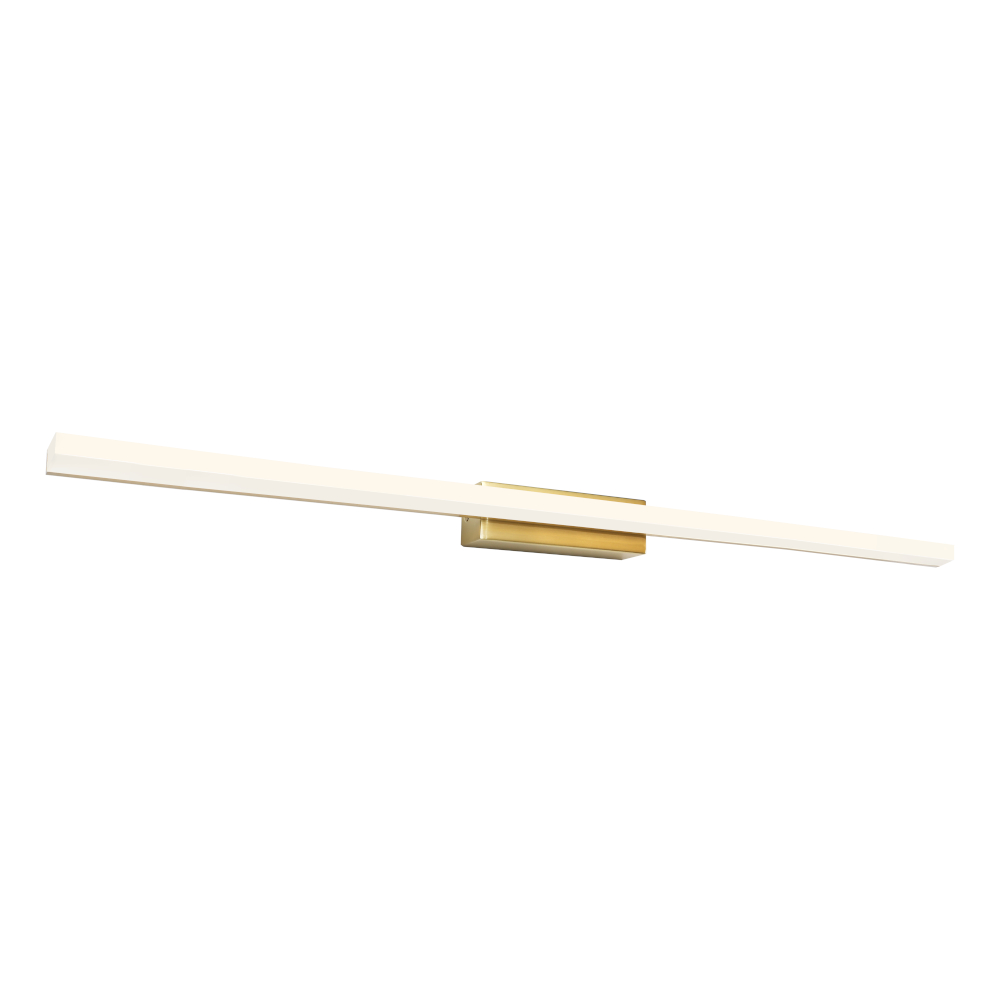 Sirius Brass Frosted Acrylic LED Vanity Wall Light