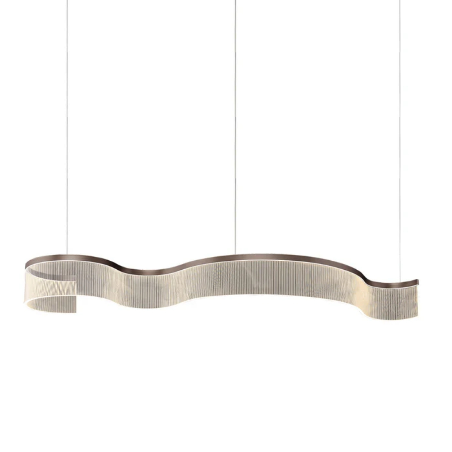 Modern Golden LED Curve Pendant Light