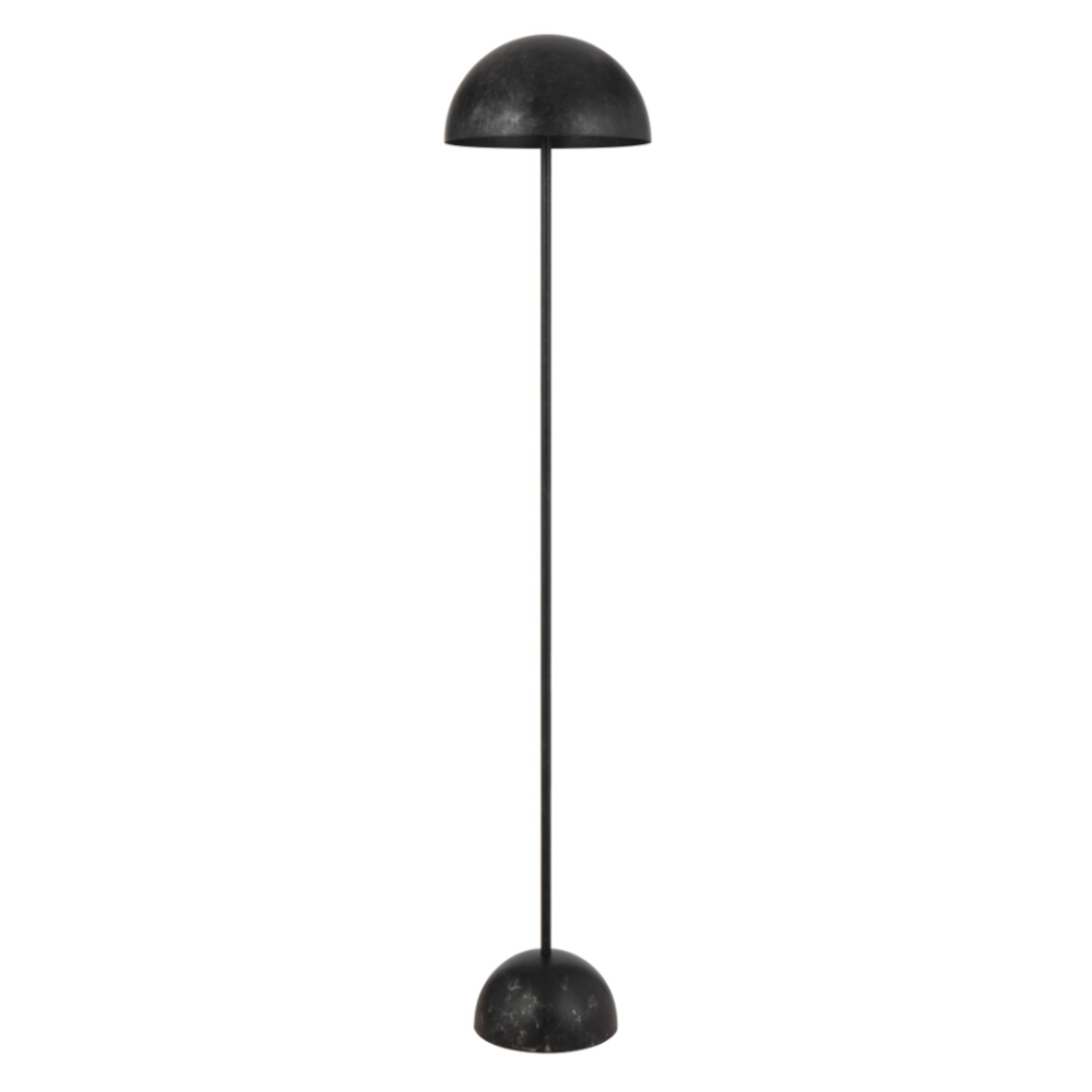 Ferum Black Patina Iron Dome Floor Lamp