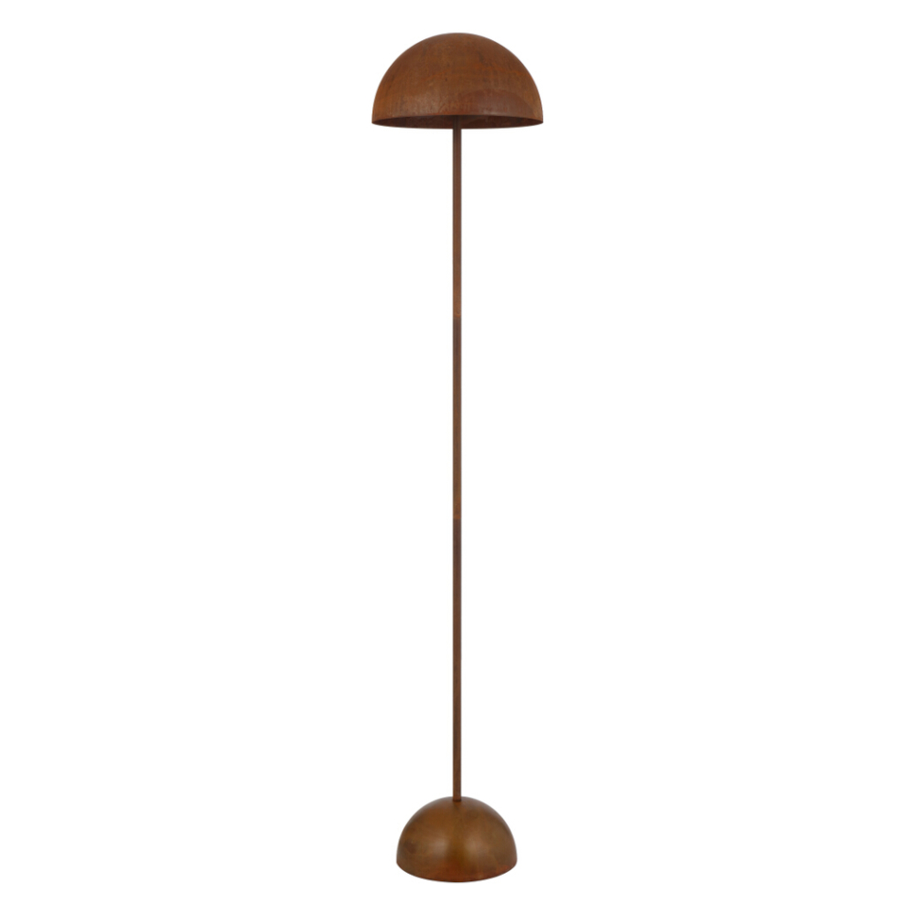 Ferum Rust Patina Iron Dome Floor Lamp