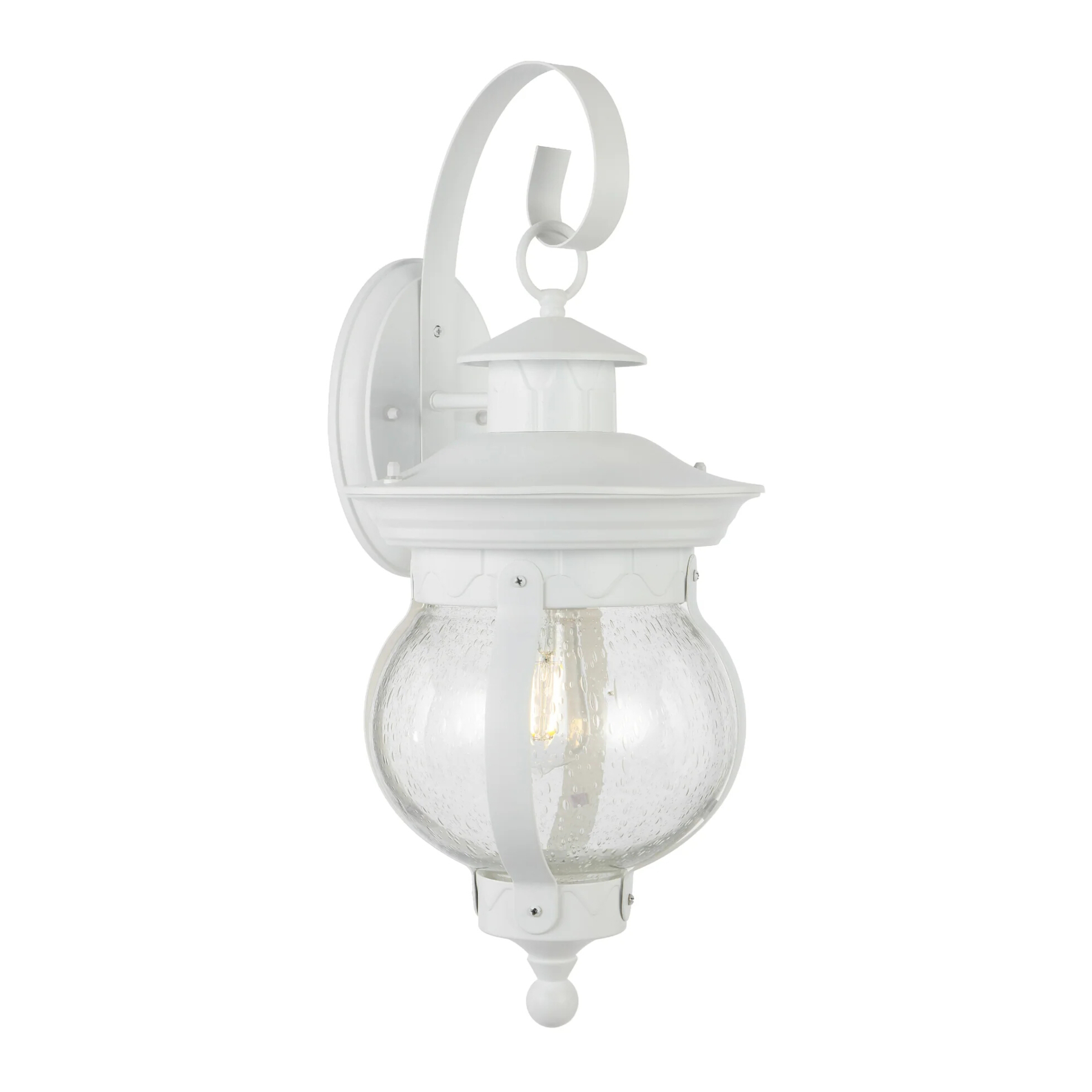 Mamo Sand White Outdoor Lantern Wall Light