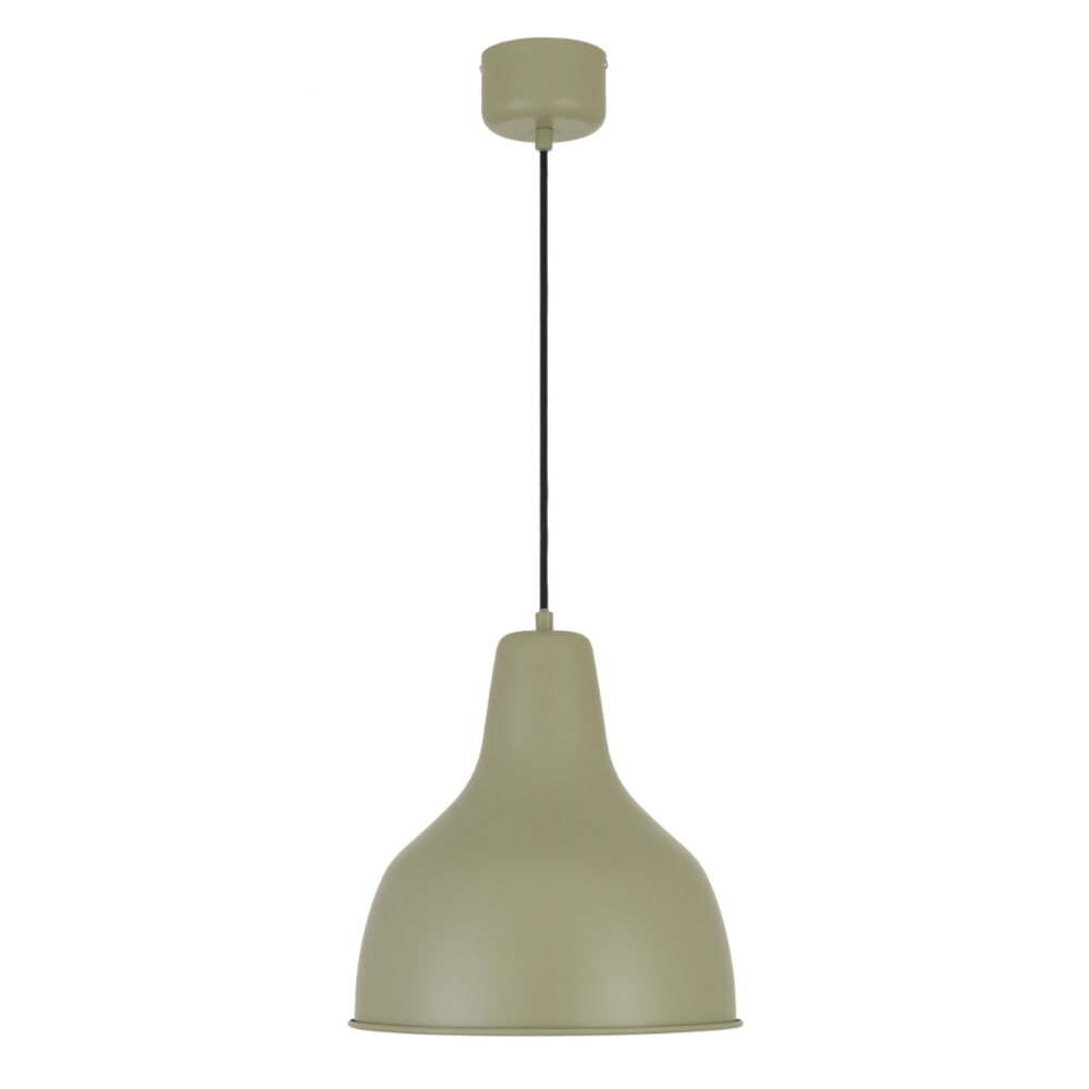 Nesby Satin Green Minimalist Bell Pendant Light
