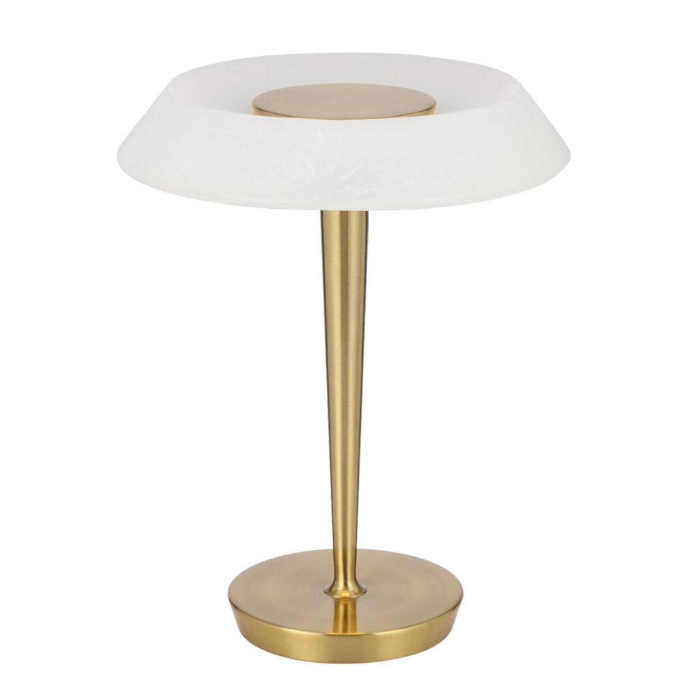 Teatro Antique Gold Contemporary LED Table Lamp