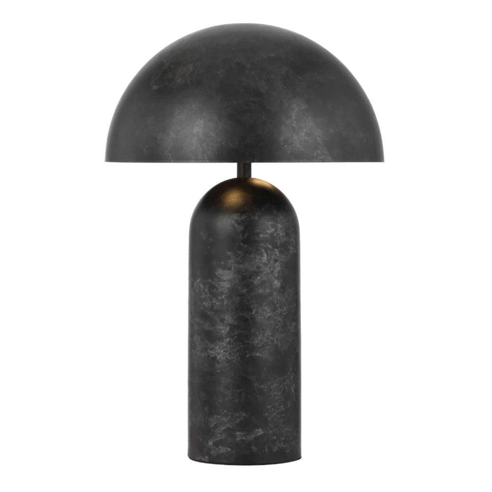 Ferum Black Patina Iron Dome Table Lamp