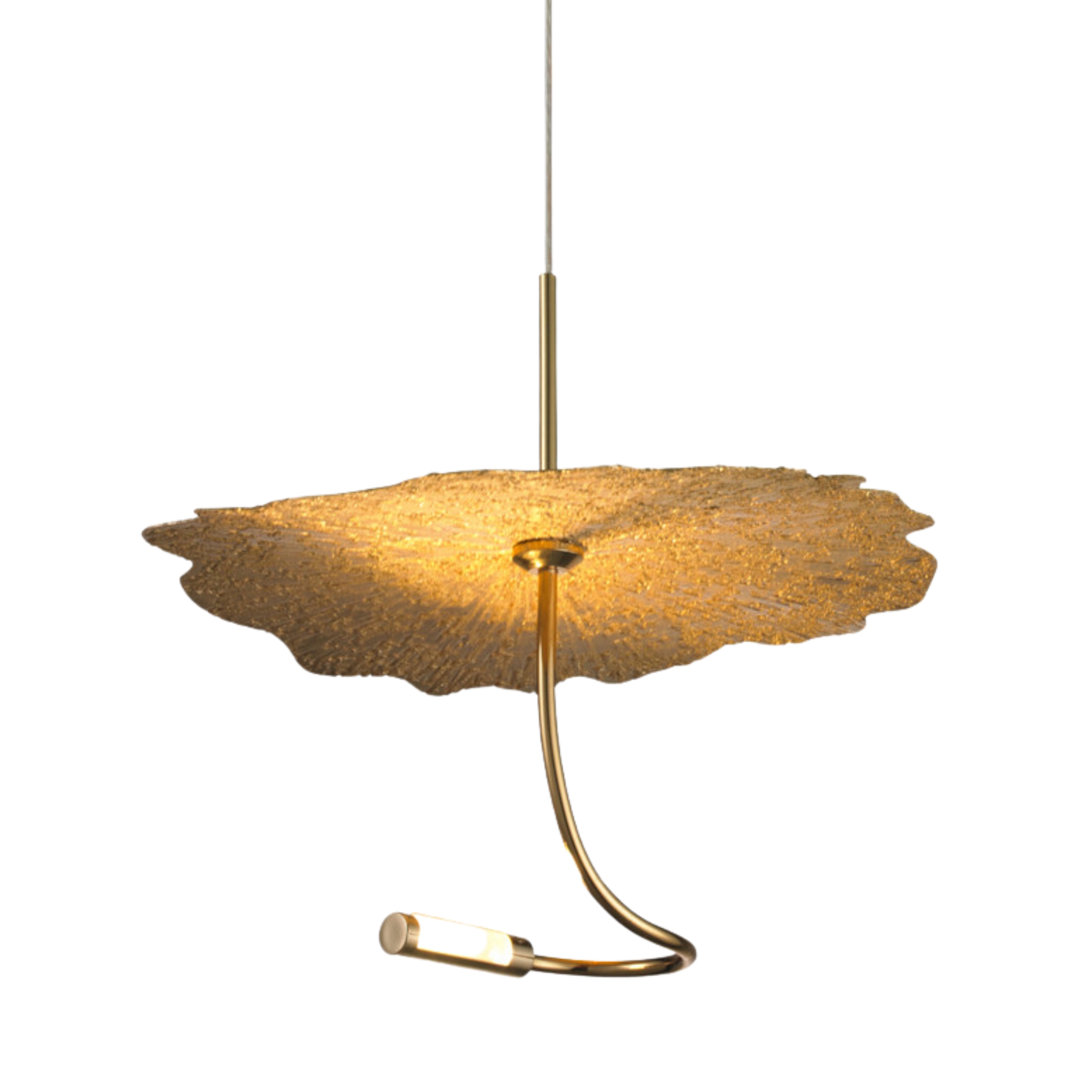 Aviary Gold Falling Leaf Pendant Light