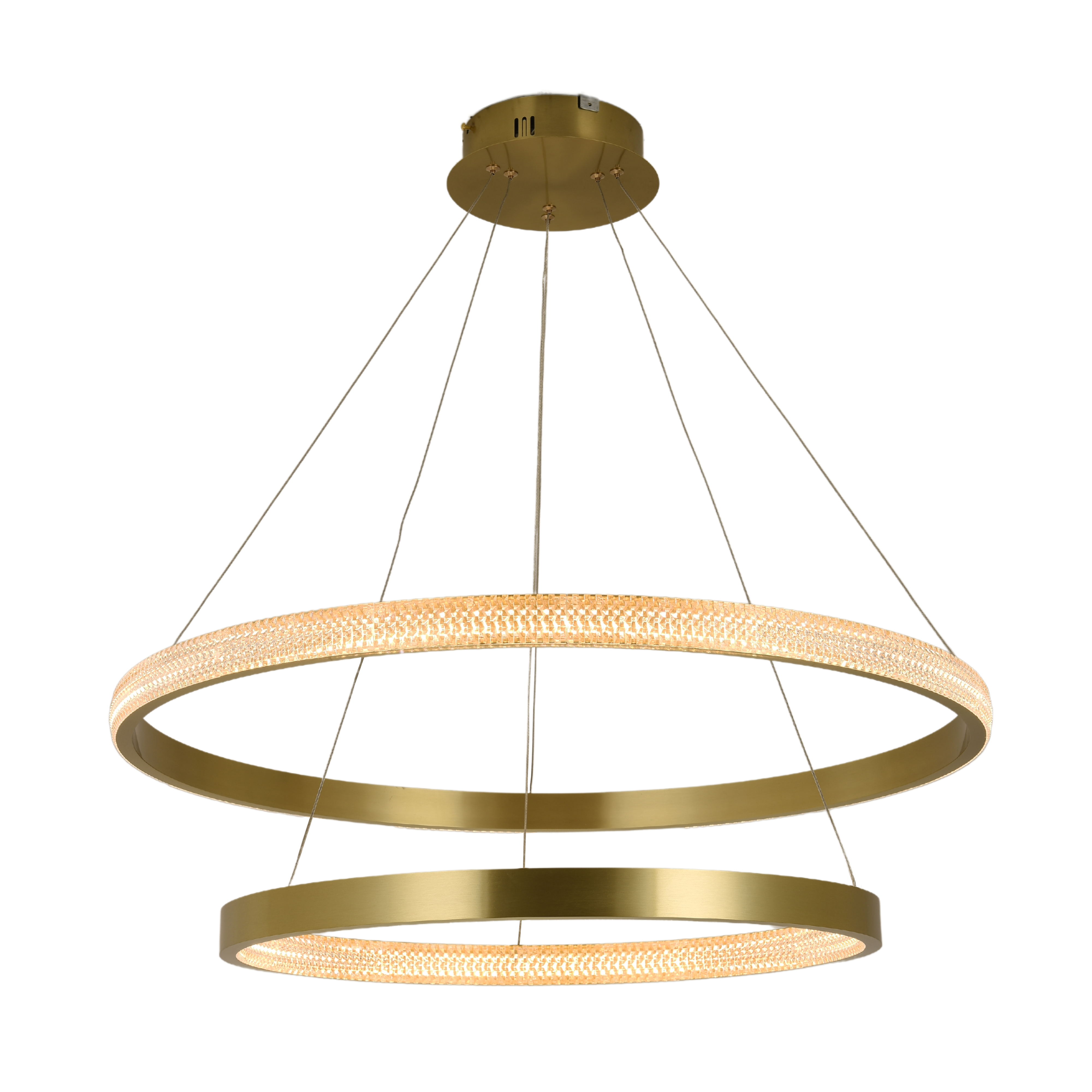 Cirque Gold Two Rings LED Pendant Light