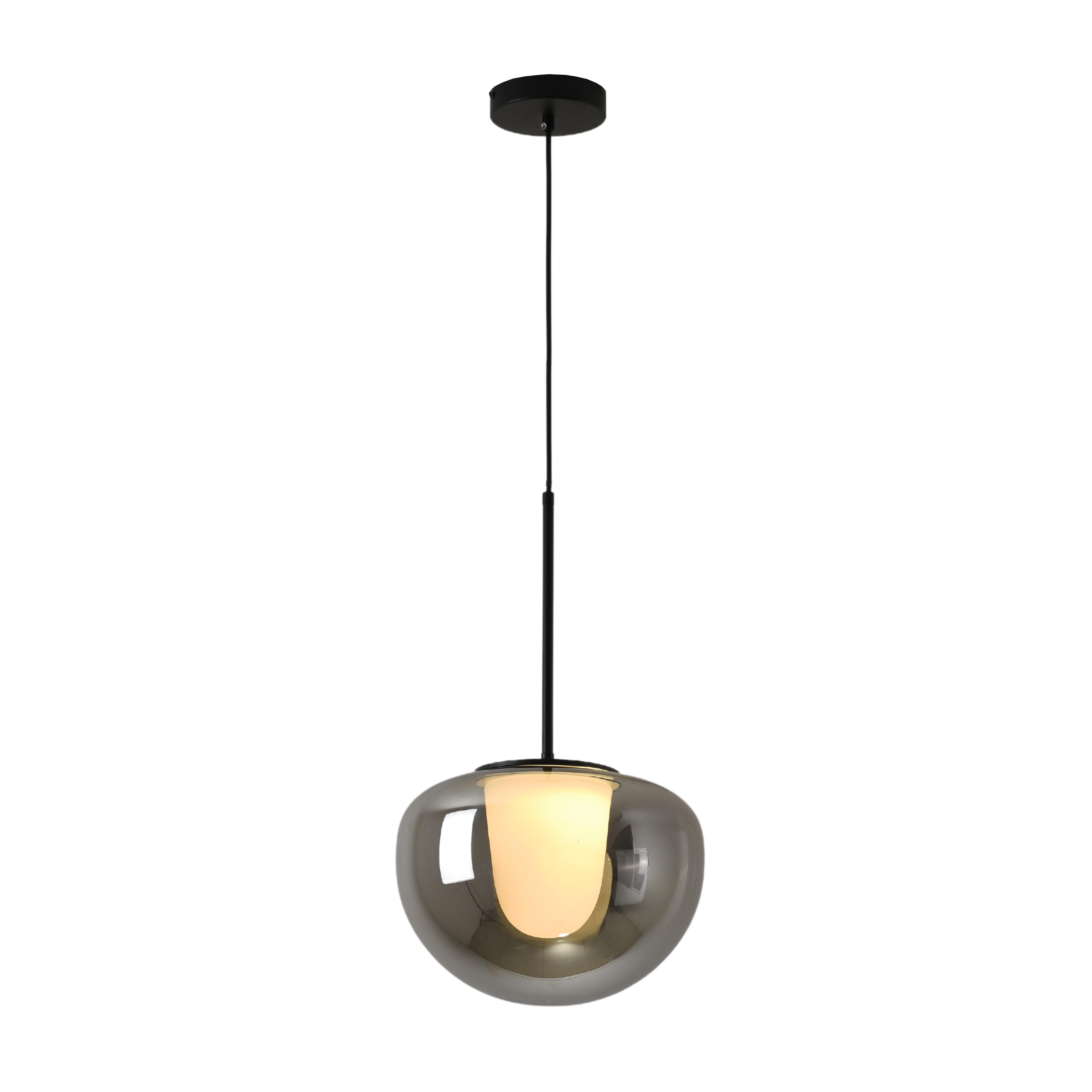 Hurst Dome Double Glass Pendant Light