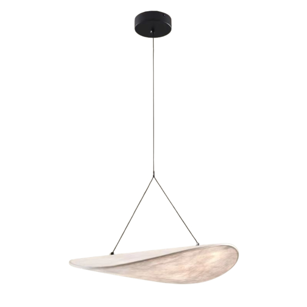 Silk Curved White LED Feature Pendant Light