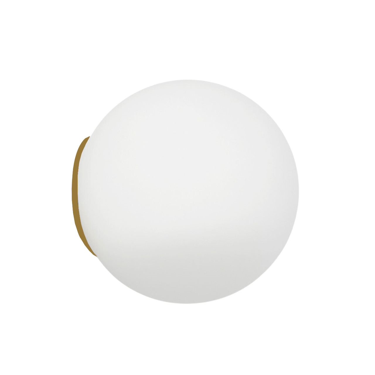 Orb Opal White Glass Modern Wall Light
