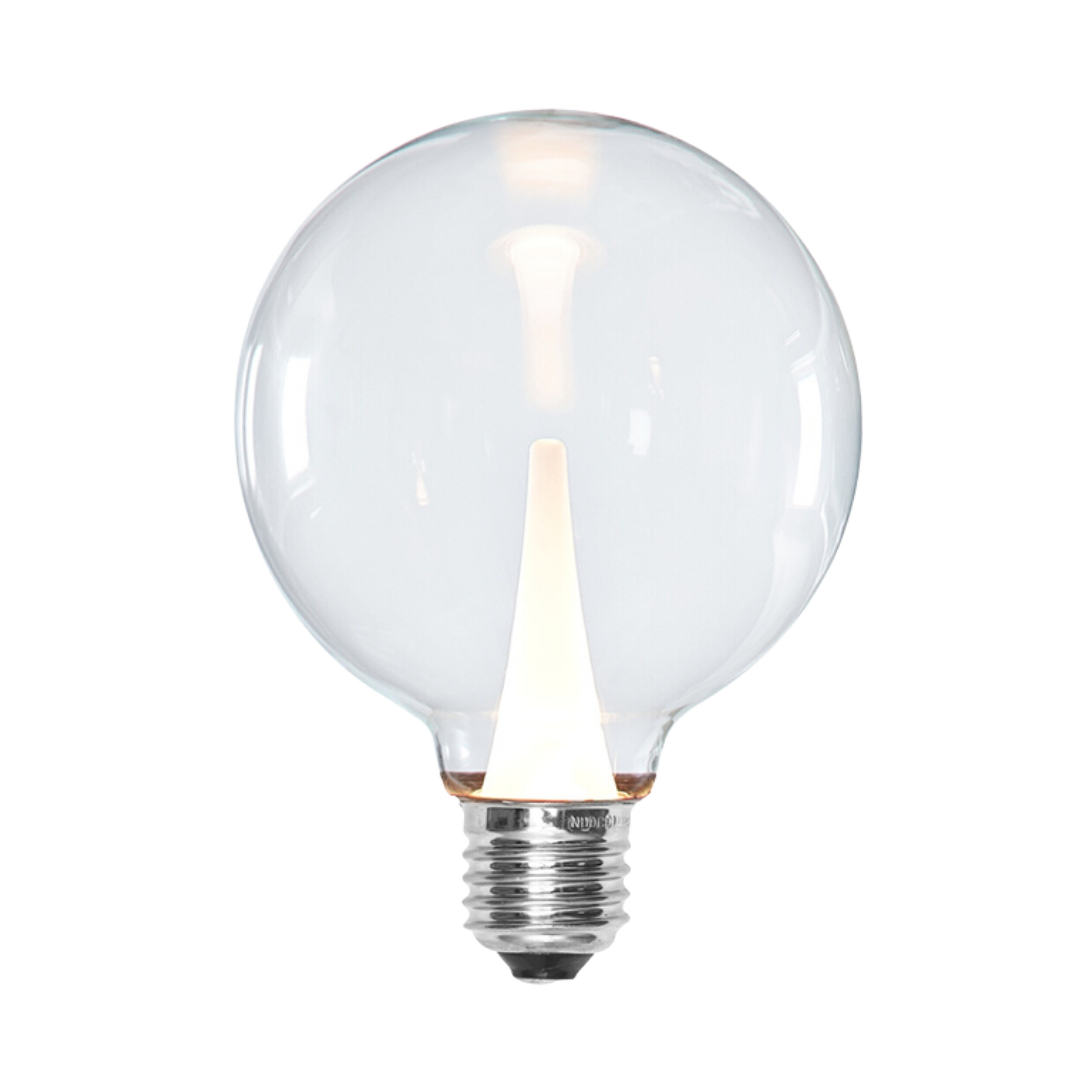 2W Round Dimmable Frosted Spear Filament LED Bulb