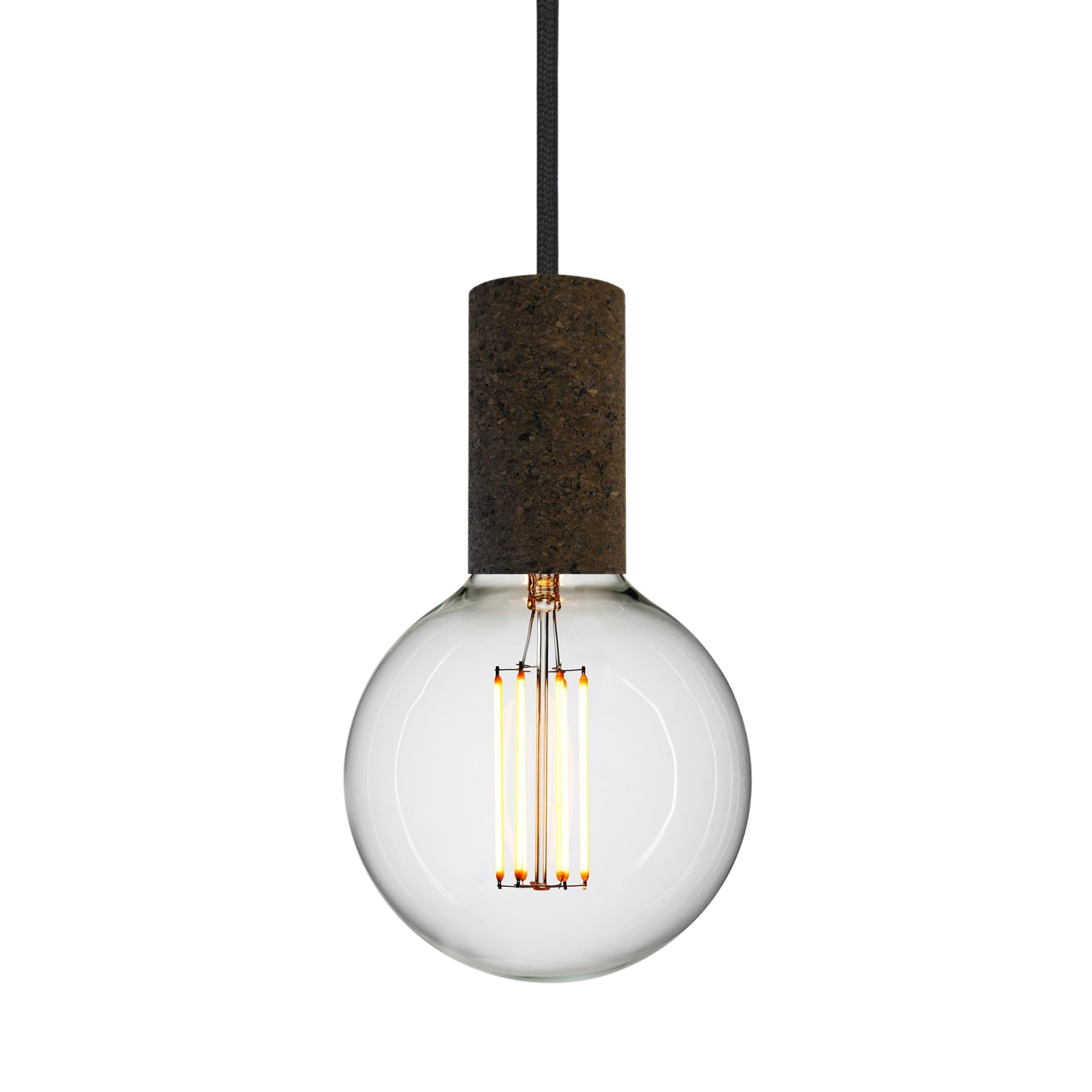 Cork Soil Bulb Pendant Light