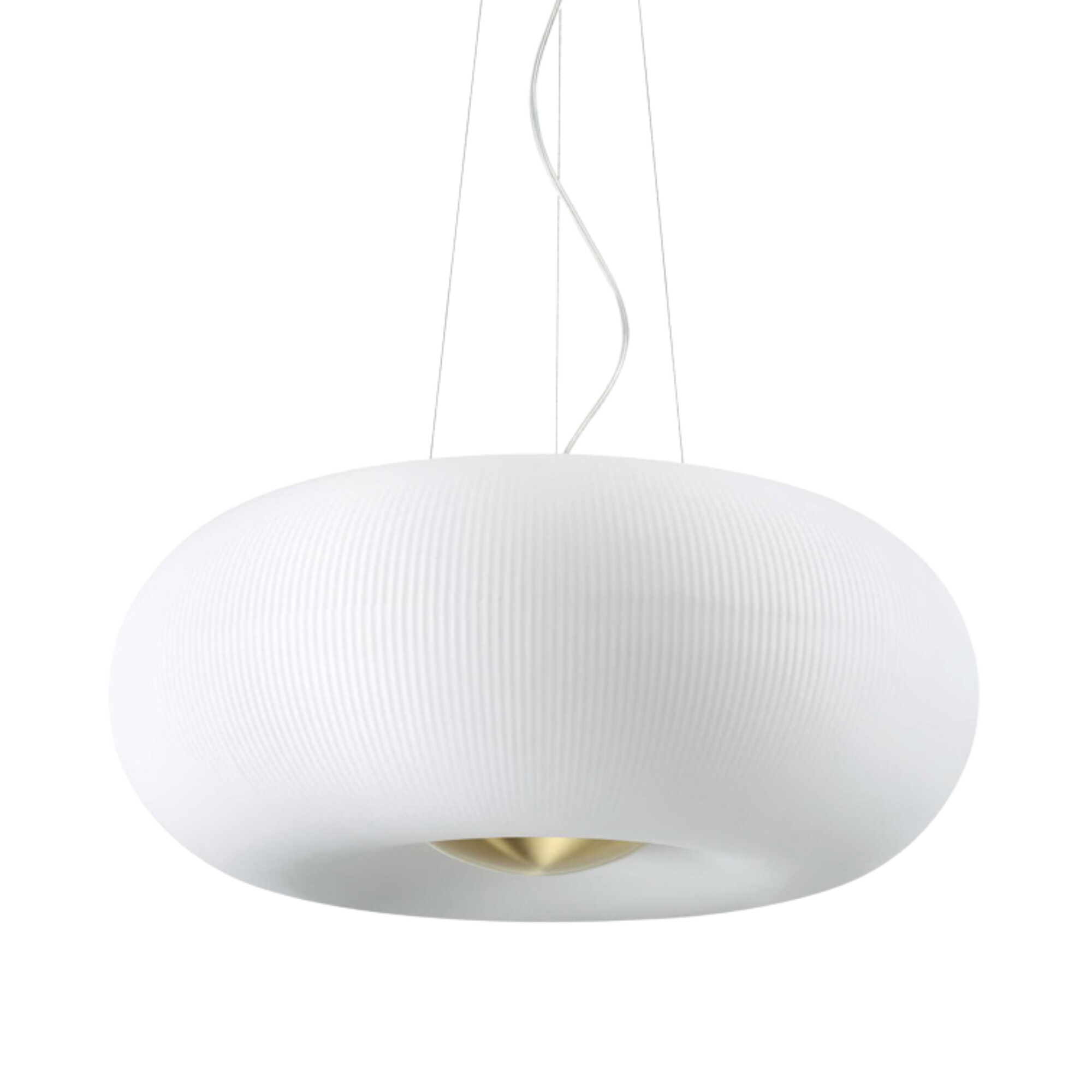 Arizona SP5 Satin Brass White Glass Pendant Light
