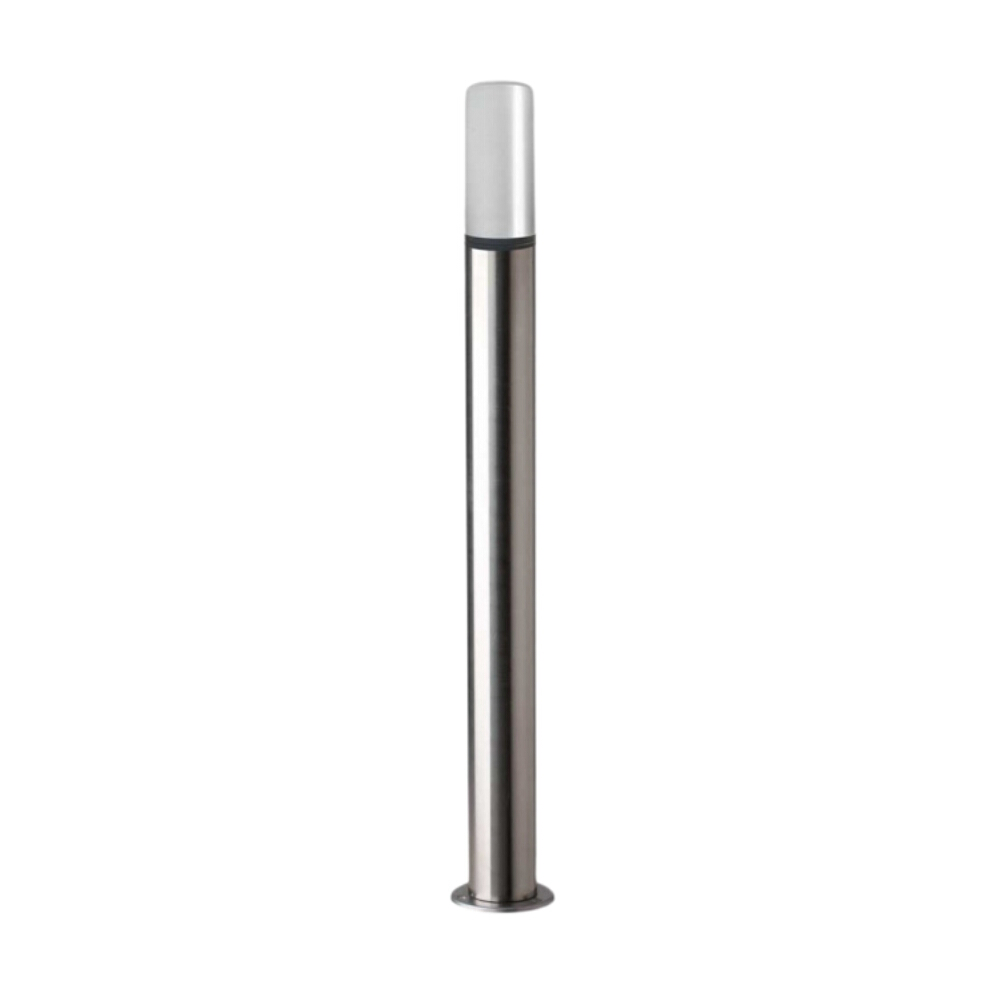 Cilindro Silver Grey Stainless Steel Bollard Light