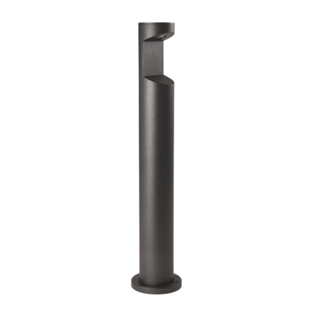 Geo Sand Anthracite Modern Bollard Light