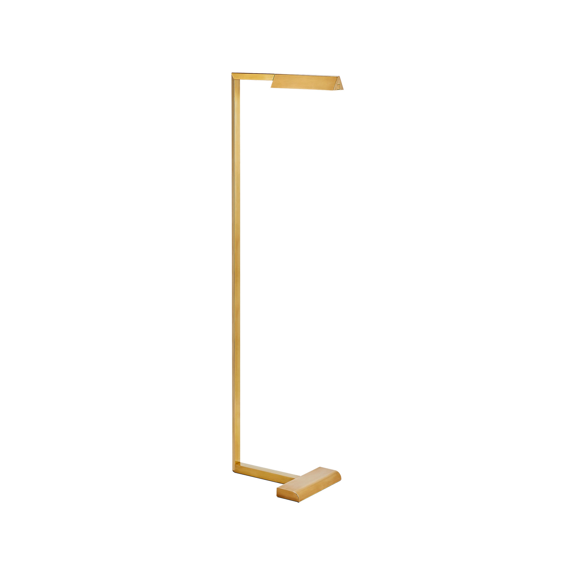 Dessau Natural Brass Modern Pharmacy LED Floor Lamp
