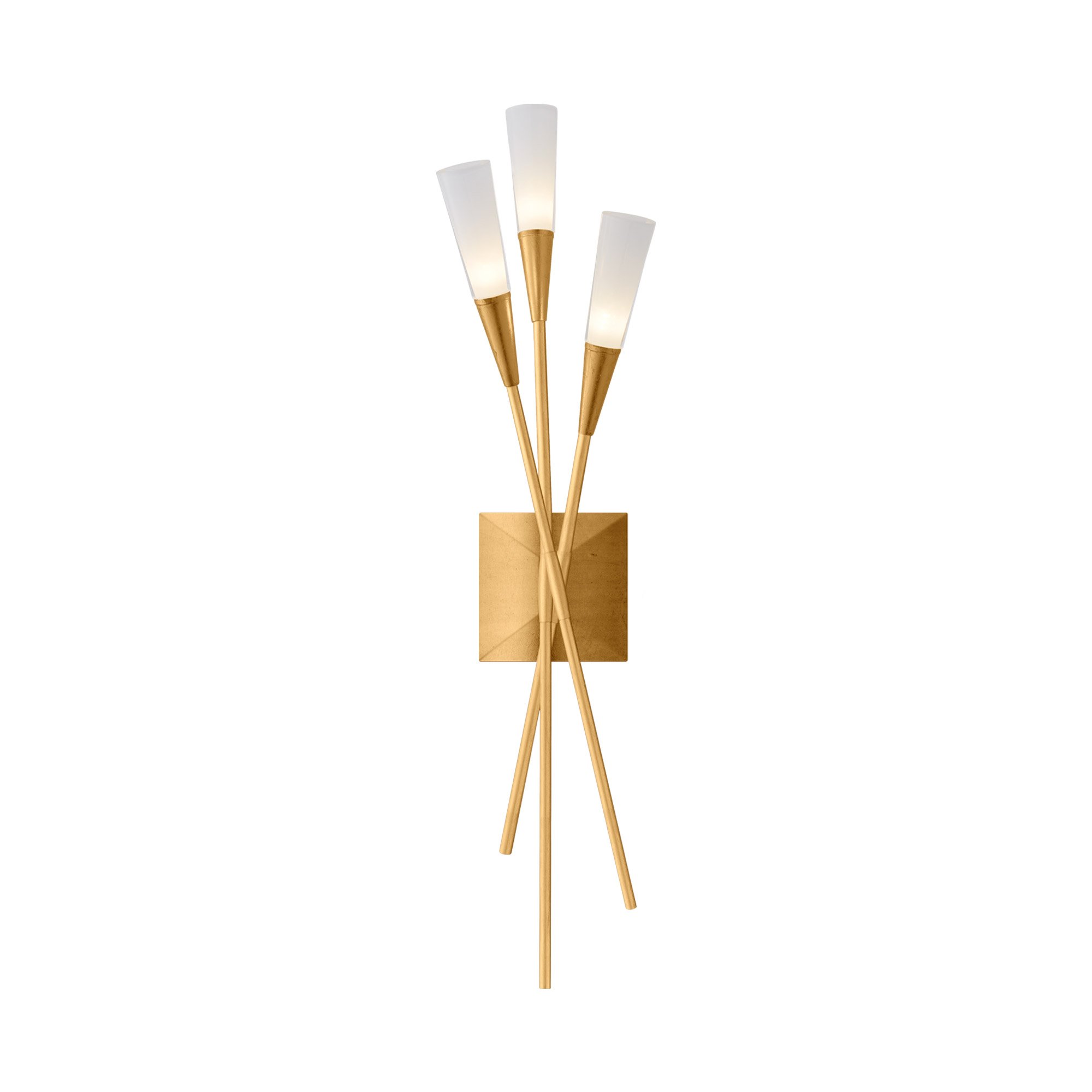 Stellar Triple Tail Gilded Decor Wall Light