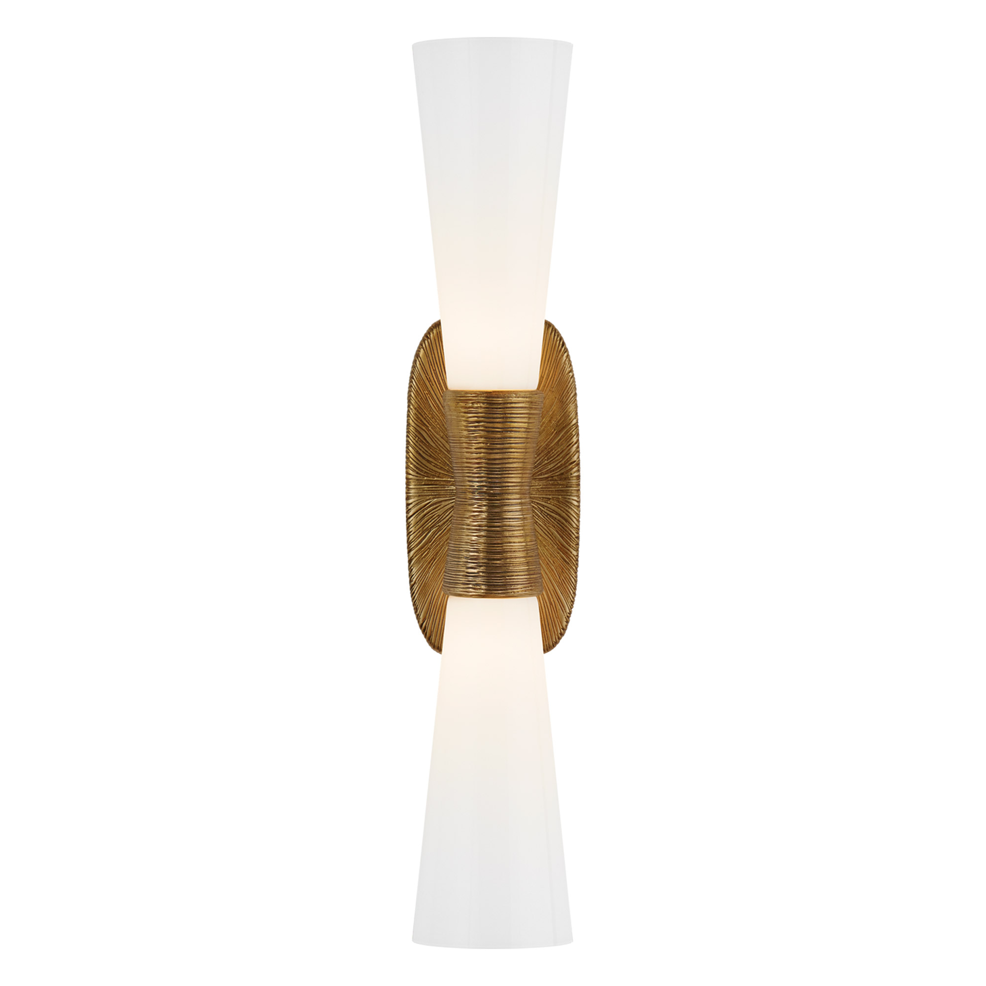 Utopia Gilded Bathroom Dual Light Wall Sconce