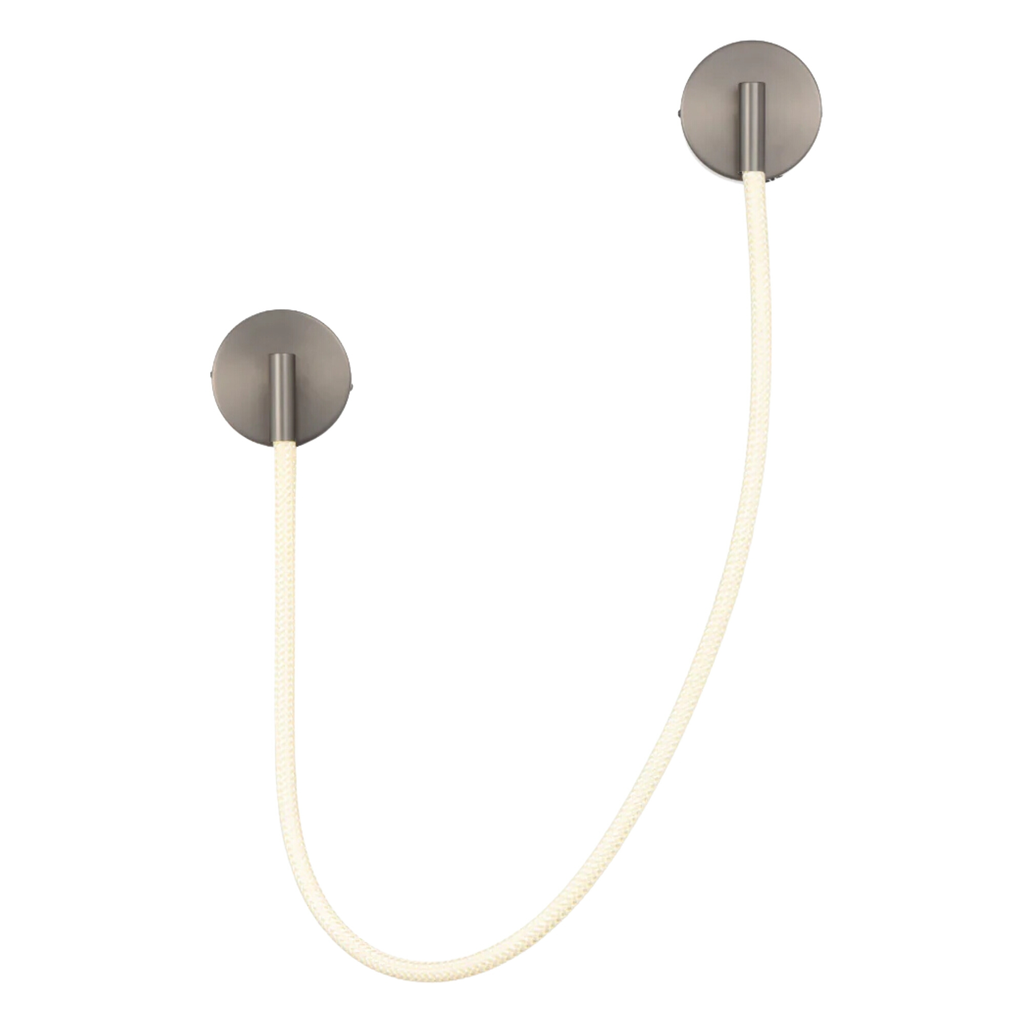 Soke Gun Metal Hanging LED Rope Contemporary Wall Light