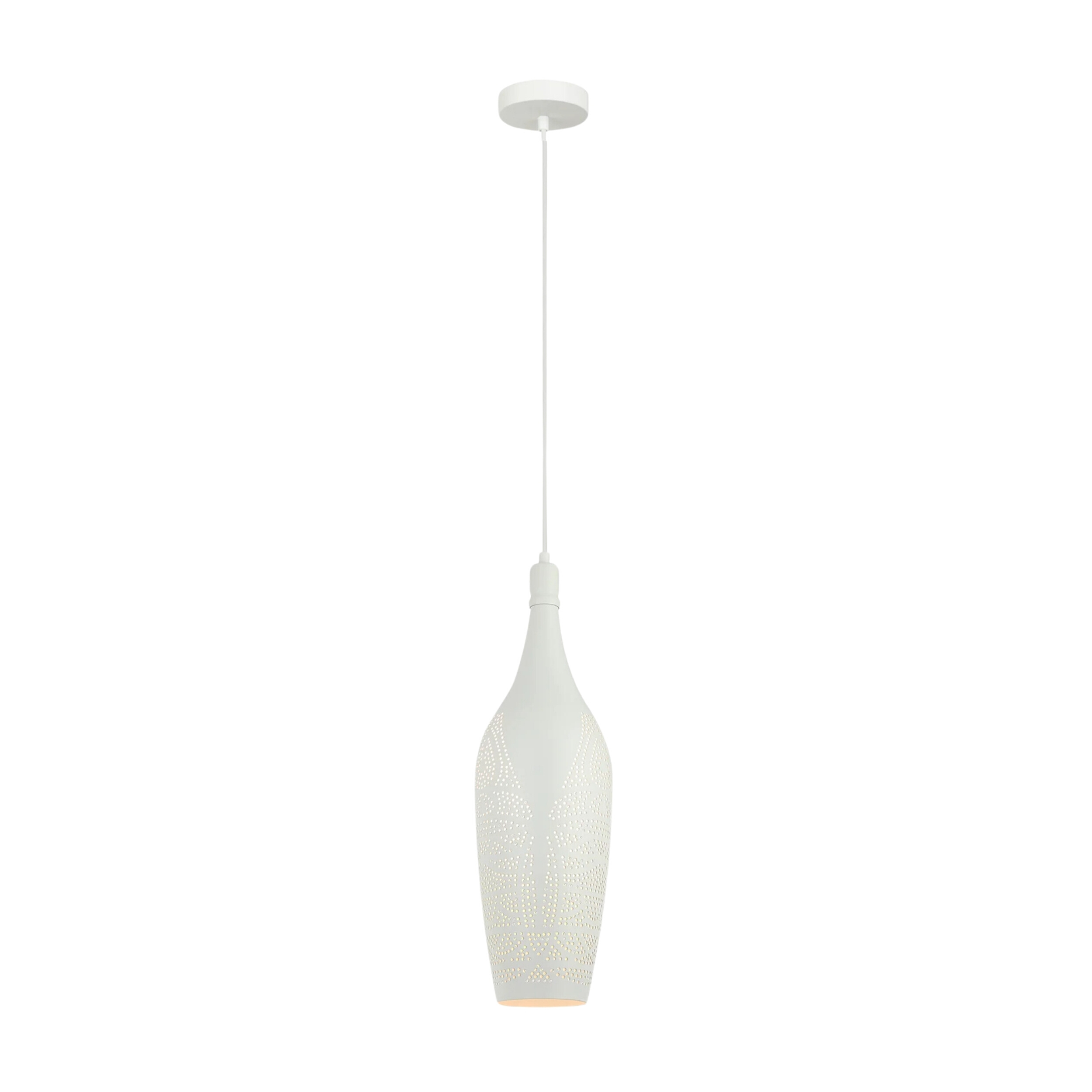 Stardust White Bottle Moroccan Pendant