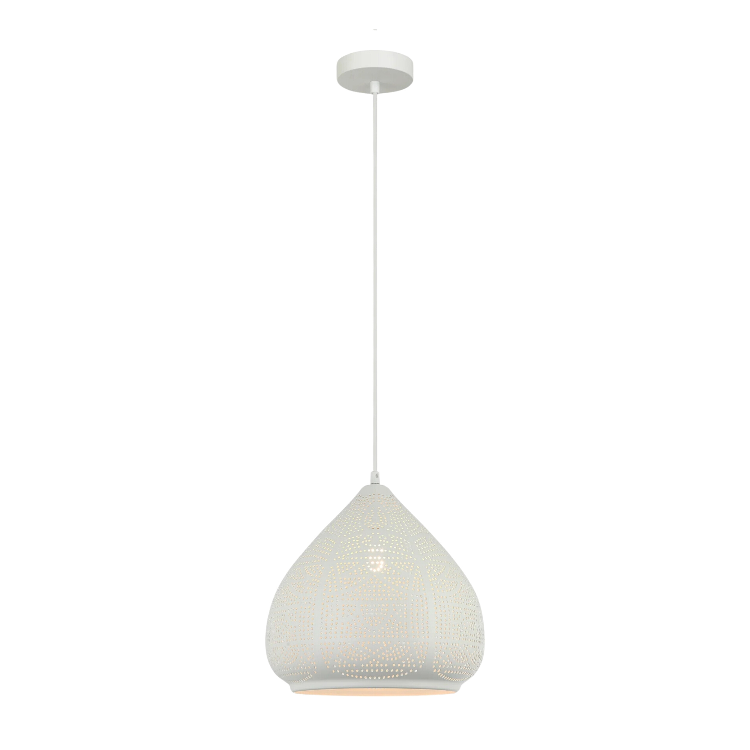 Stardust White Spade Moroccan Pendant