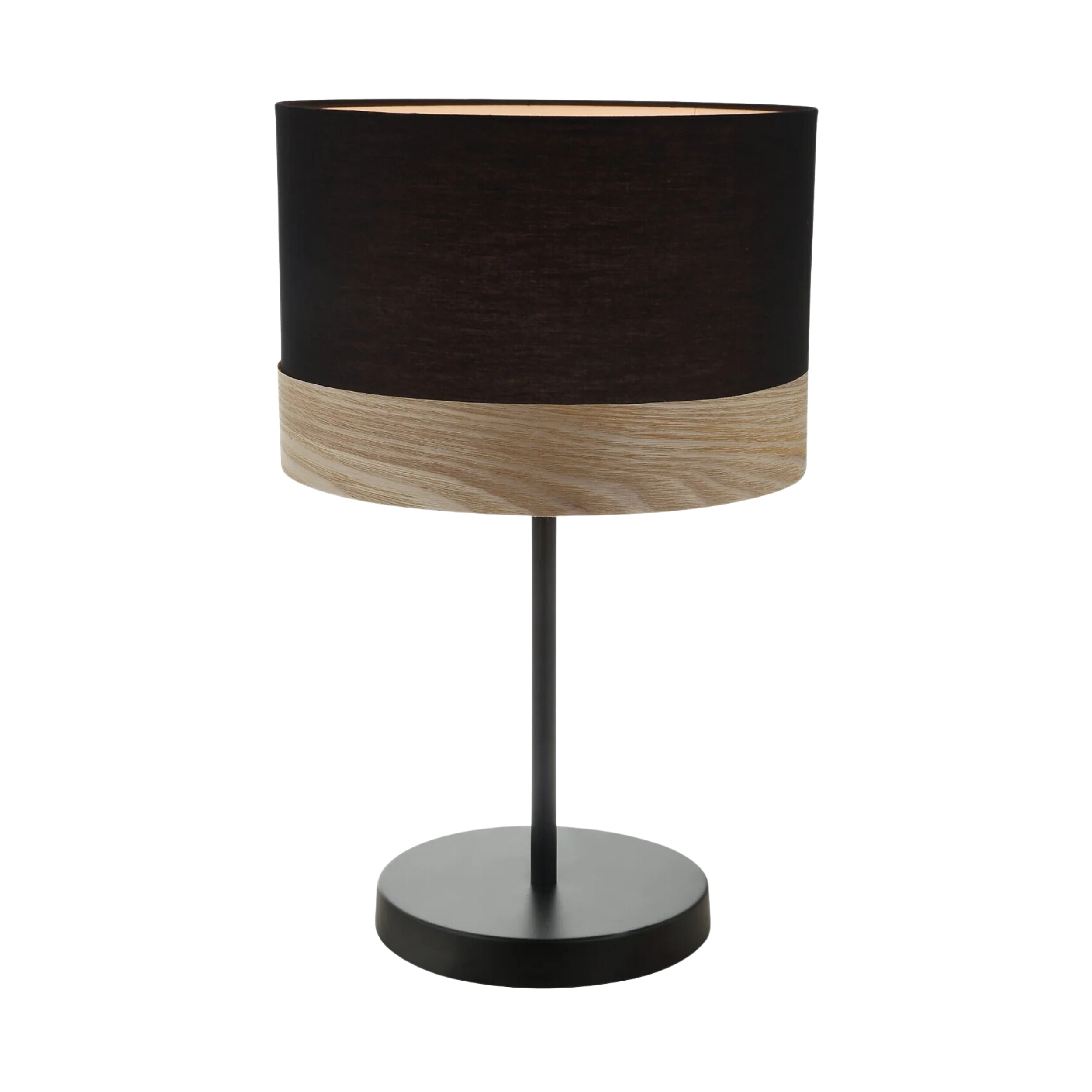 Theresa Black Drum Scandinavian Table Lamp