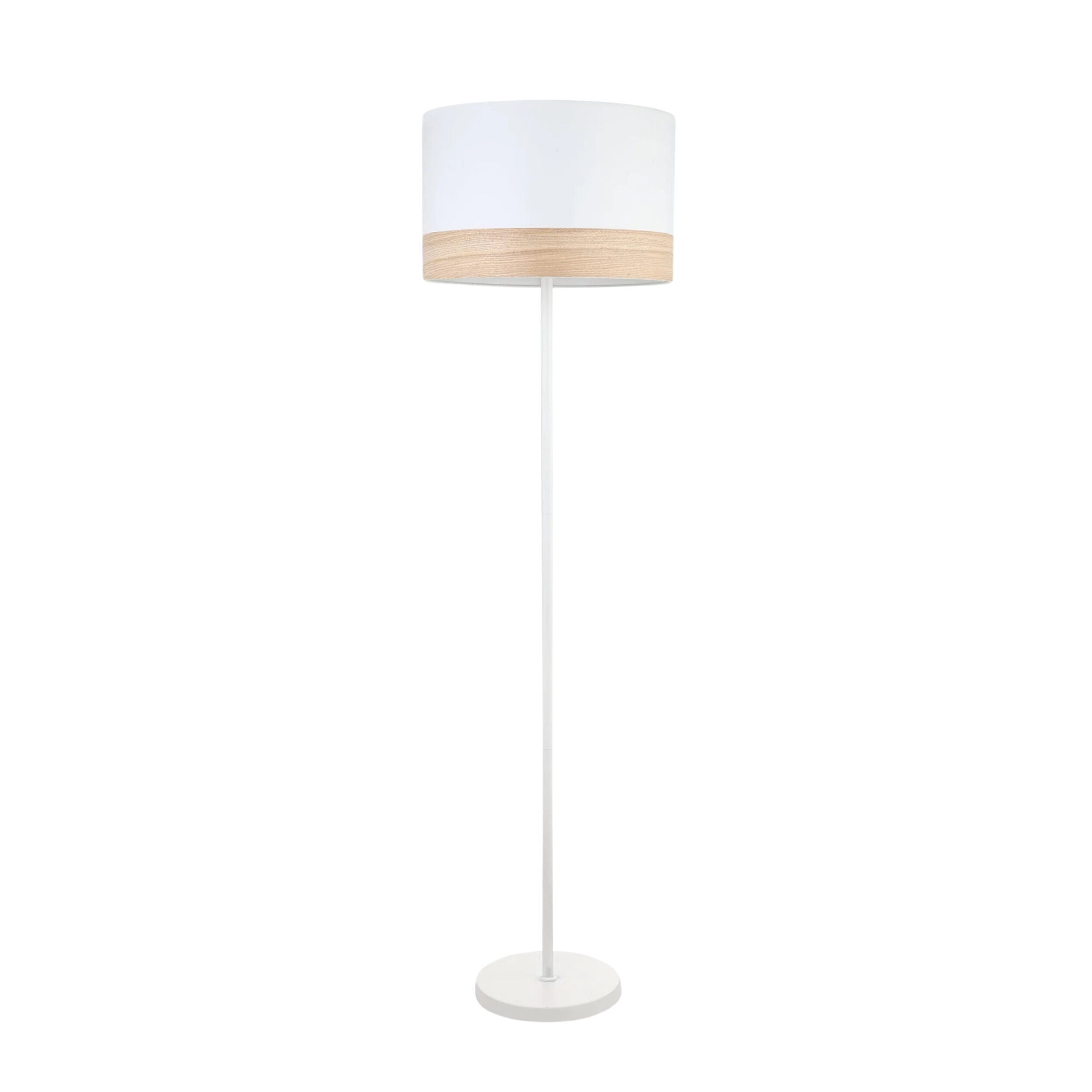 Theresa White Drum Scandinavian Floor Lamp