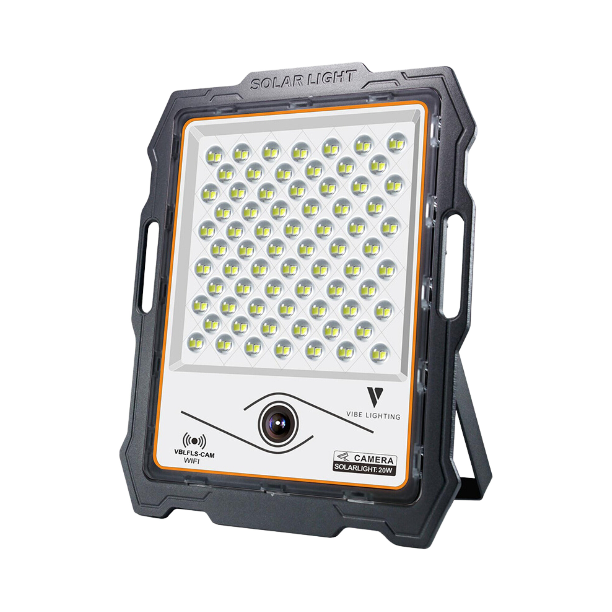 Vibe 20W Weatherproof LED Solar Floodlight with Camera