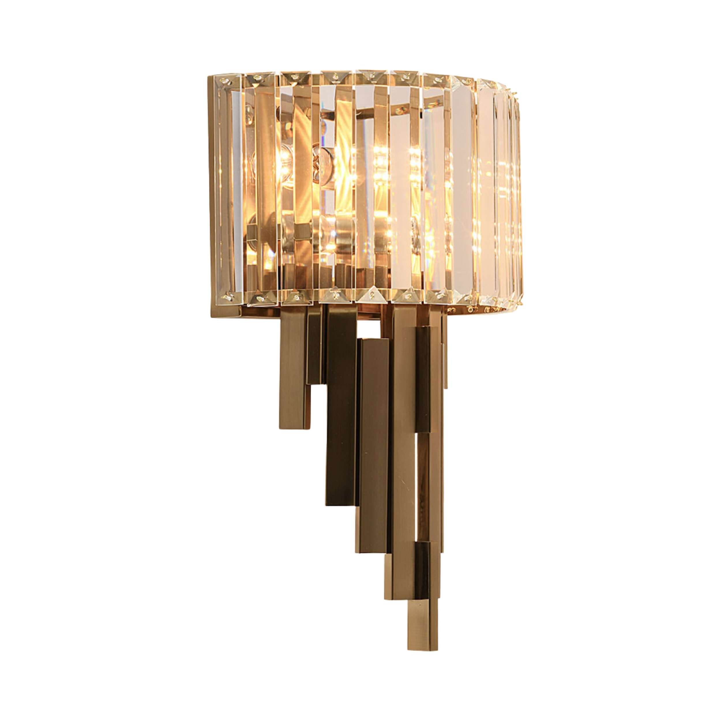 Imelda Gold Clear Glass Decor Wall Light