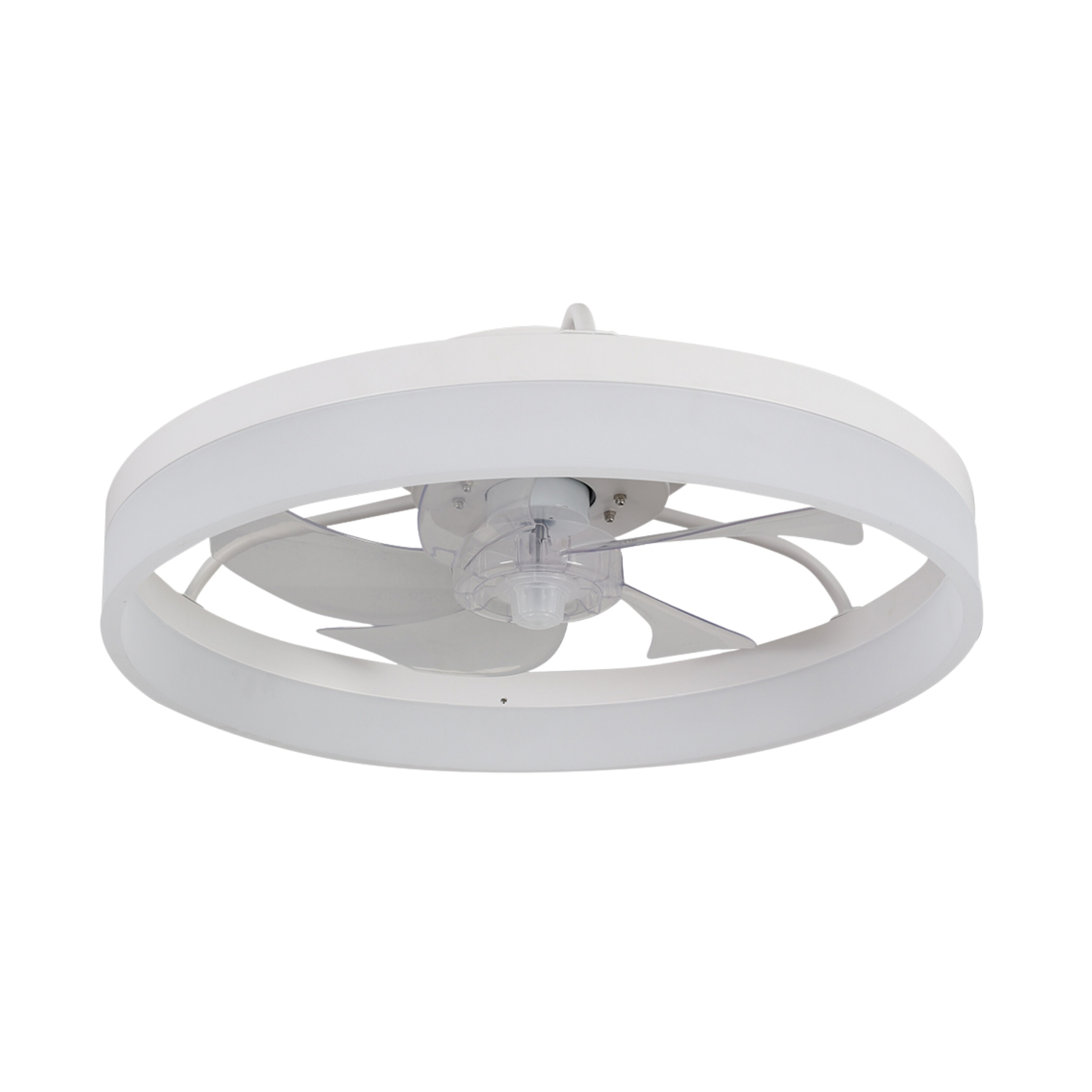 Tron White LED Ceiling Light and Fan