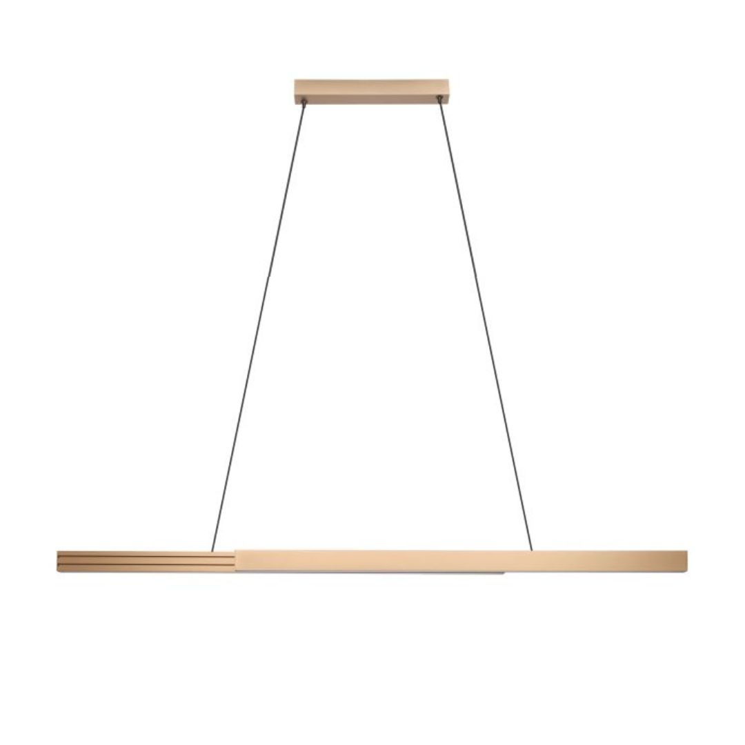 Montebuono Brown LED Linear Pendant Light