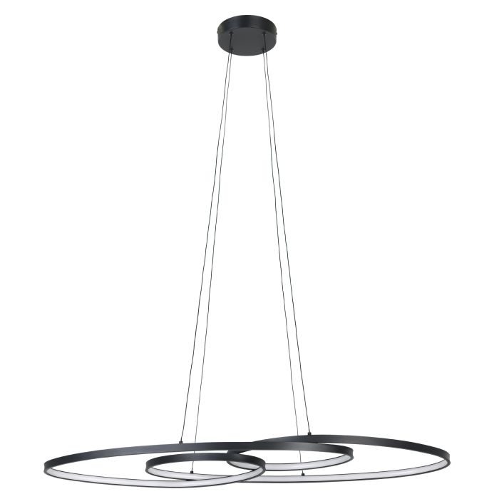 Gianella Black Abstract LED Pendant Light