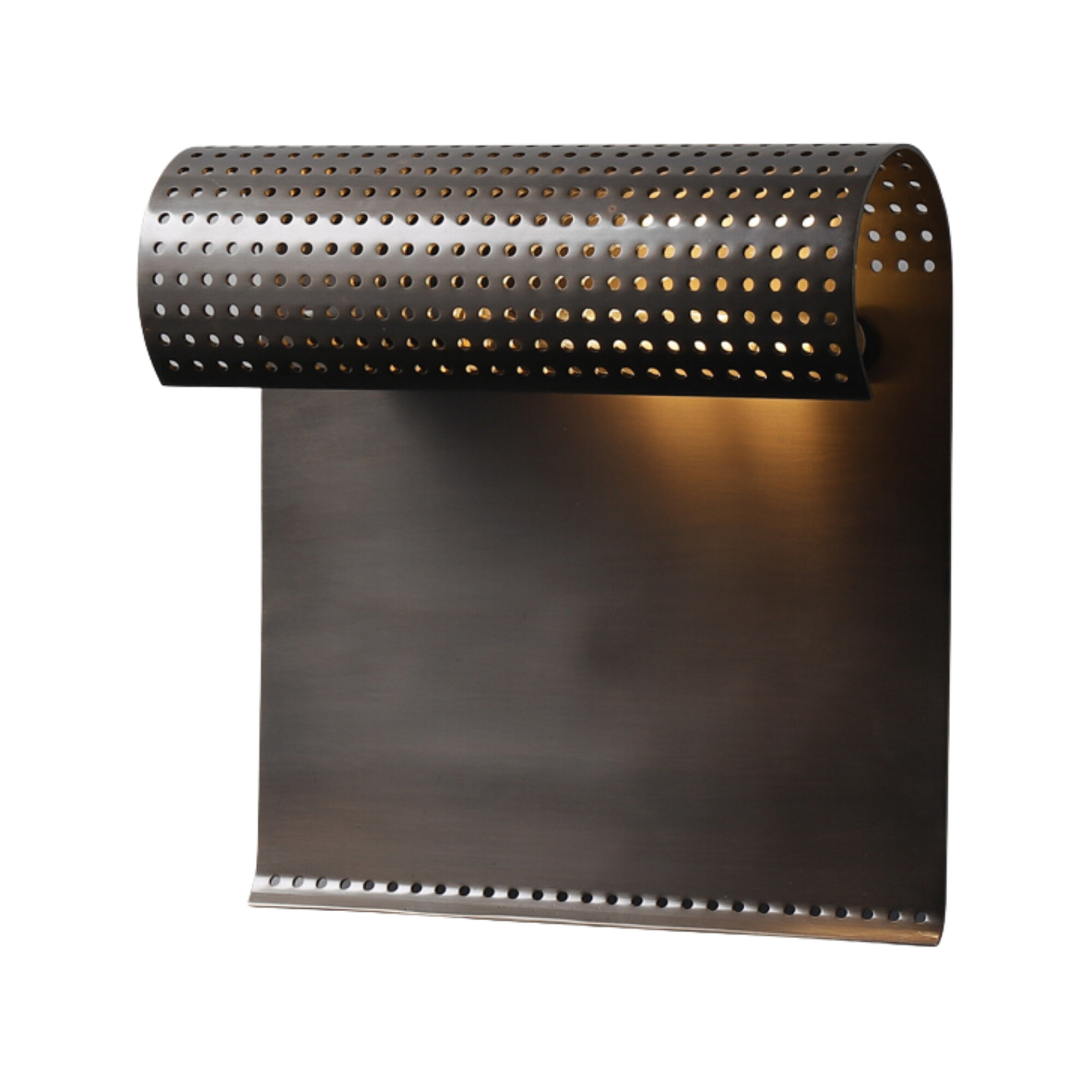 Papyros Black Scroll Mid Century Wall Sconce