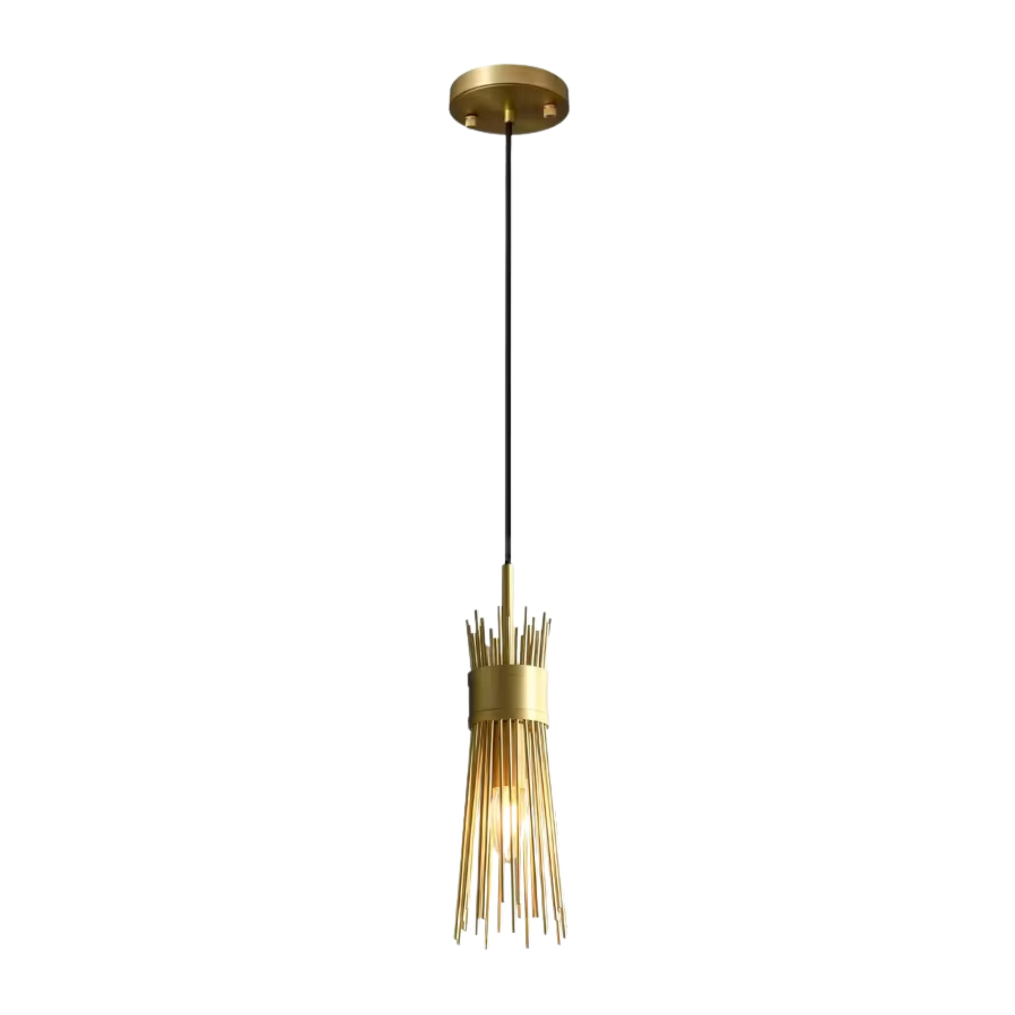 Roma Brass Sputnik Mid Century Feature Pendant Light