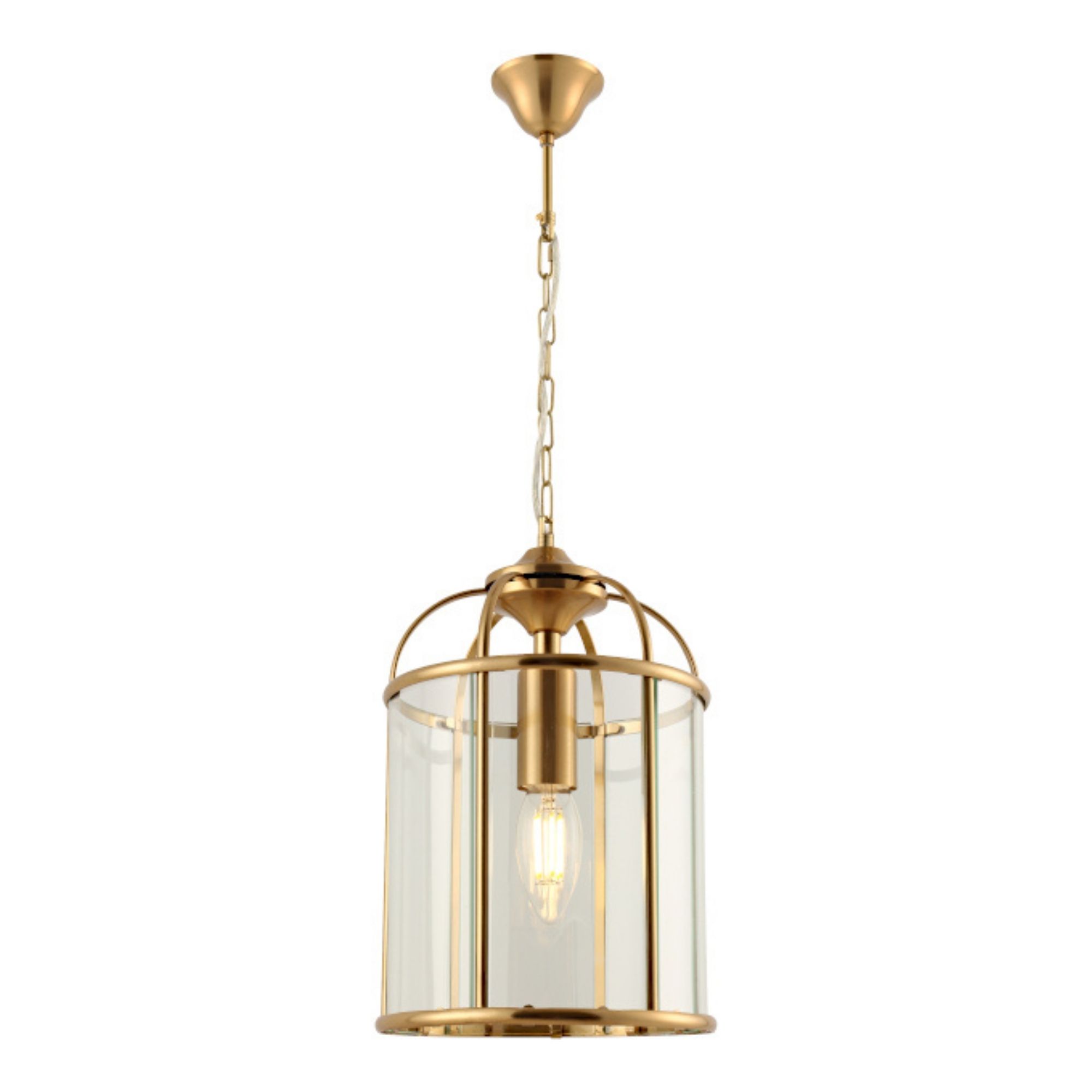 Coakley 1 Light Gold Curved Bell Pendant Light