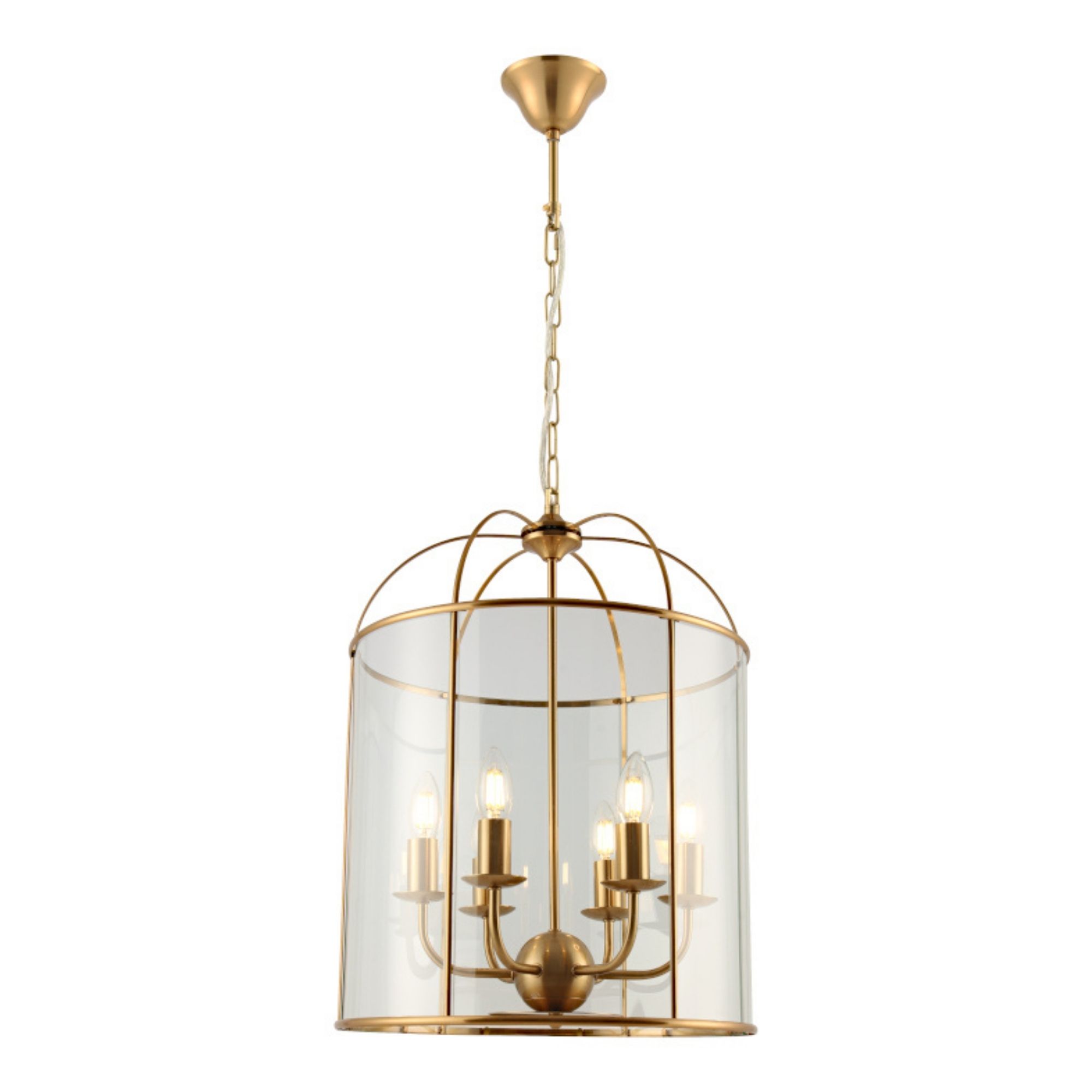 Coakley 6 Light Gold Curved Bell Pendant Light