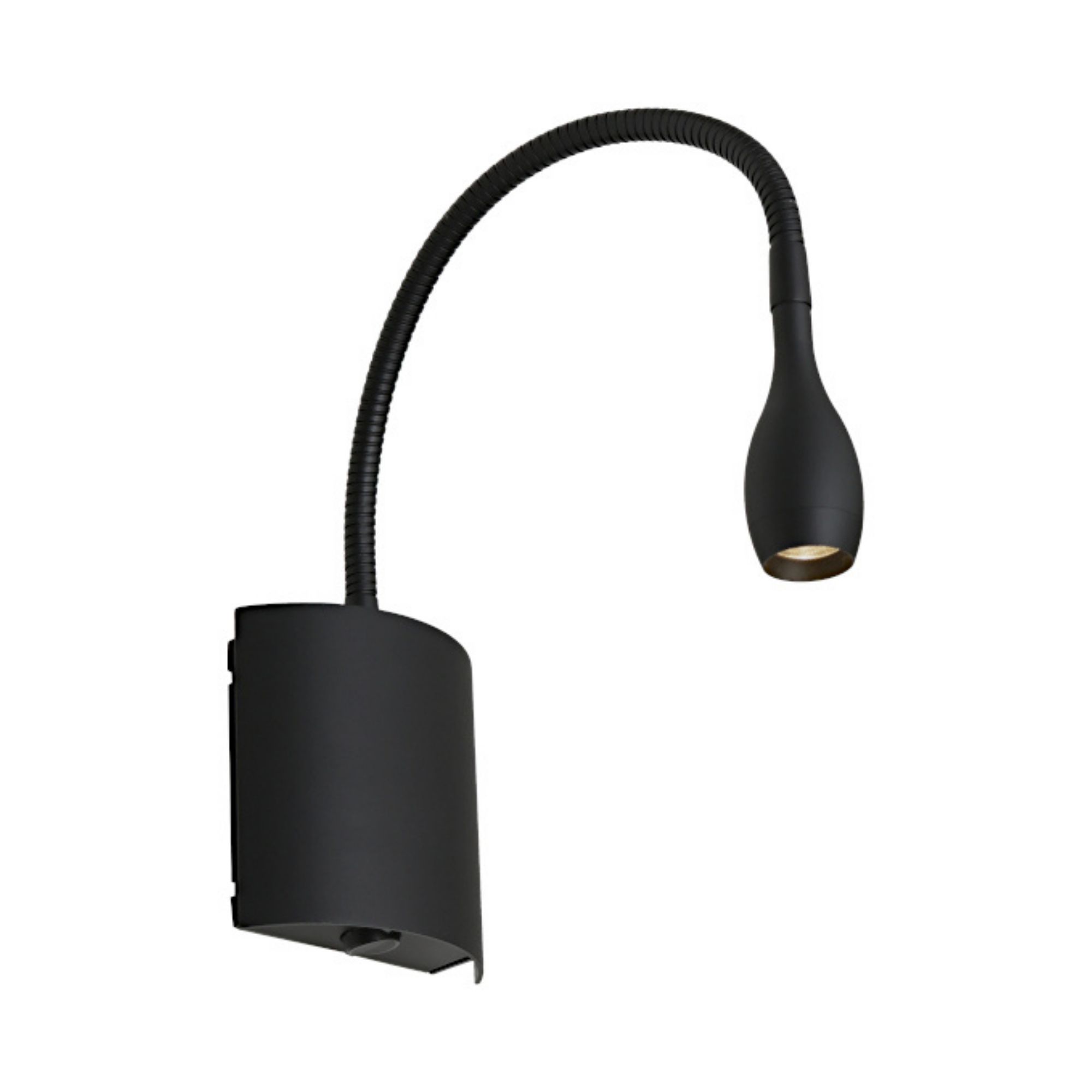 Lund Adjustable Black LED Wall Light