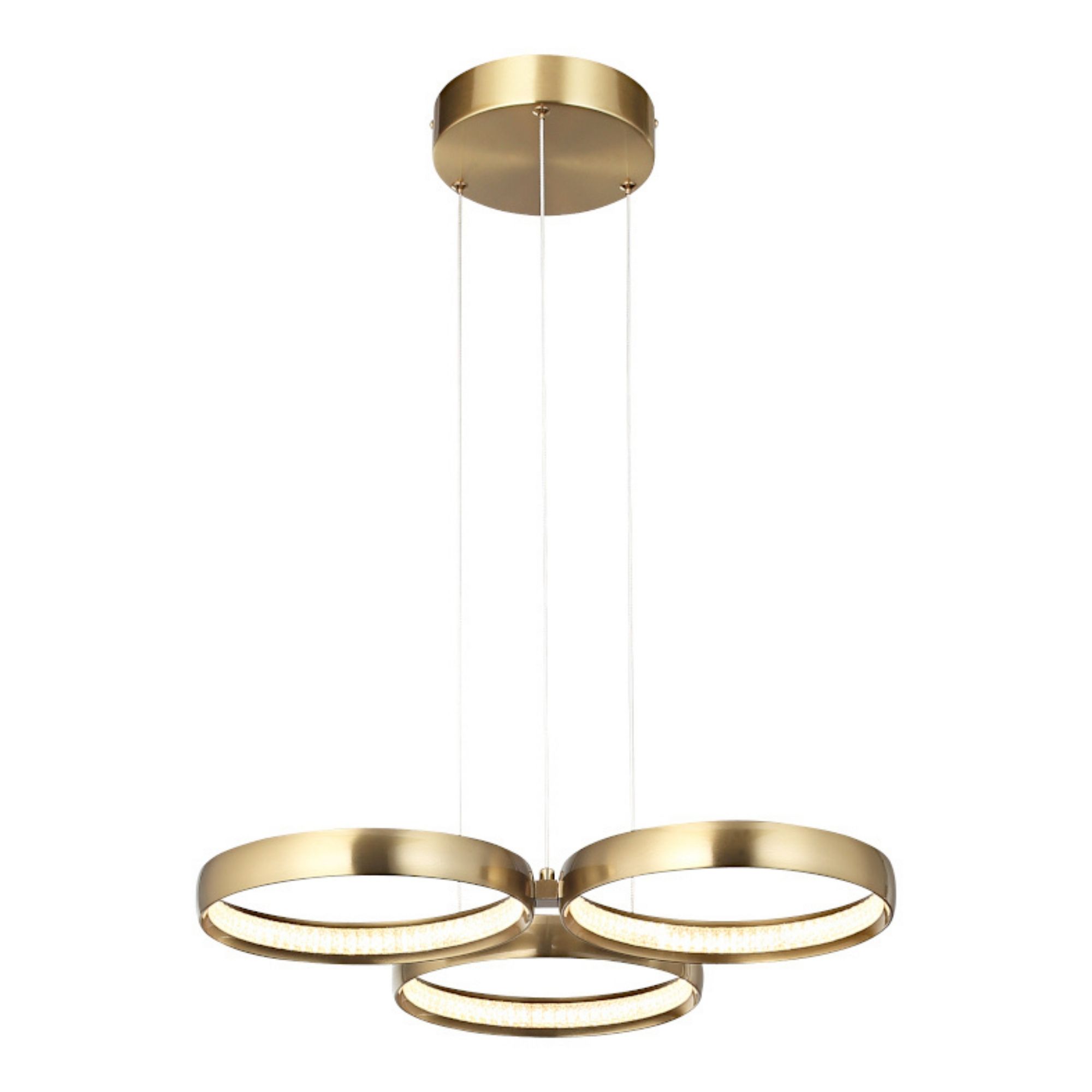 Olympus Gold 3 Rings CCT LED Pendant Chandelier