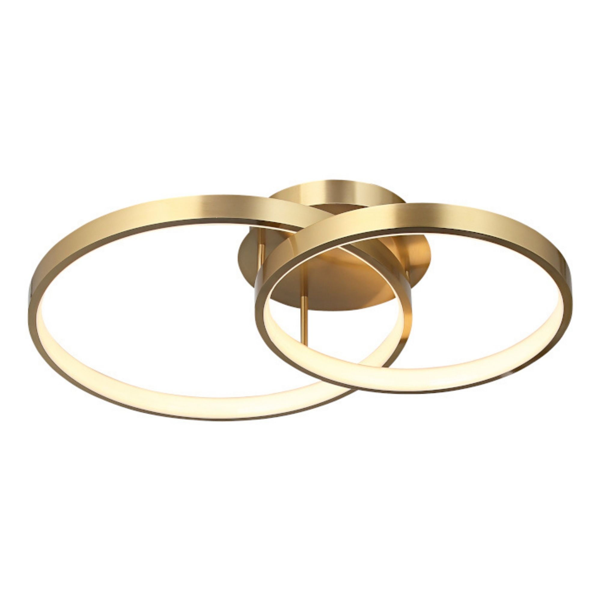 Zaida 2 Light Gold Ring Ceiling Light