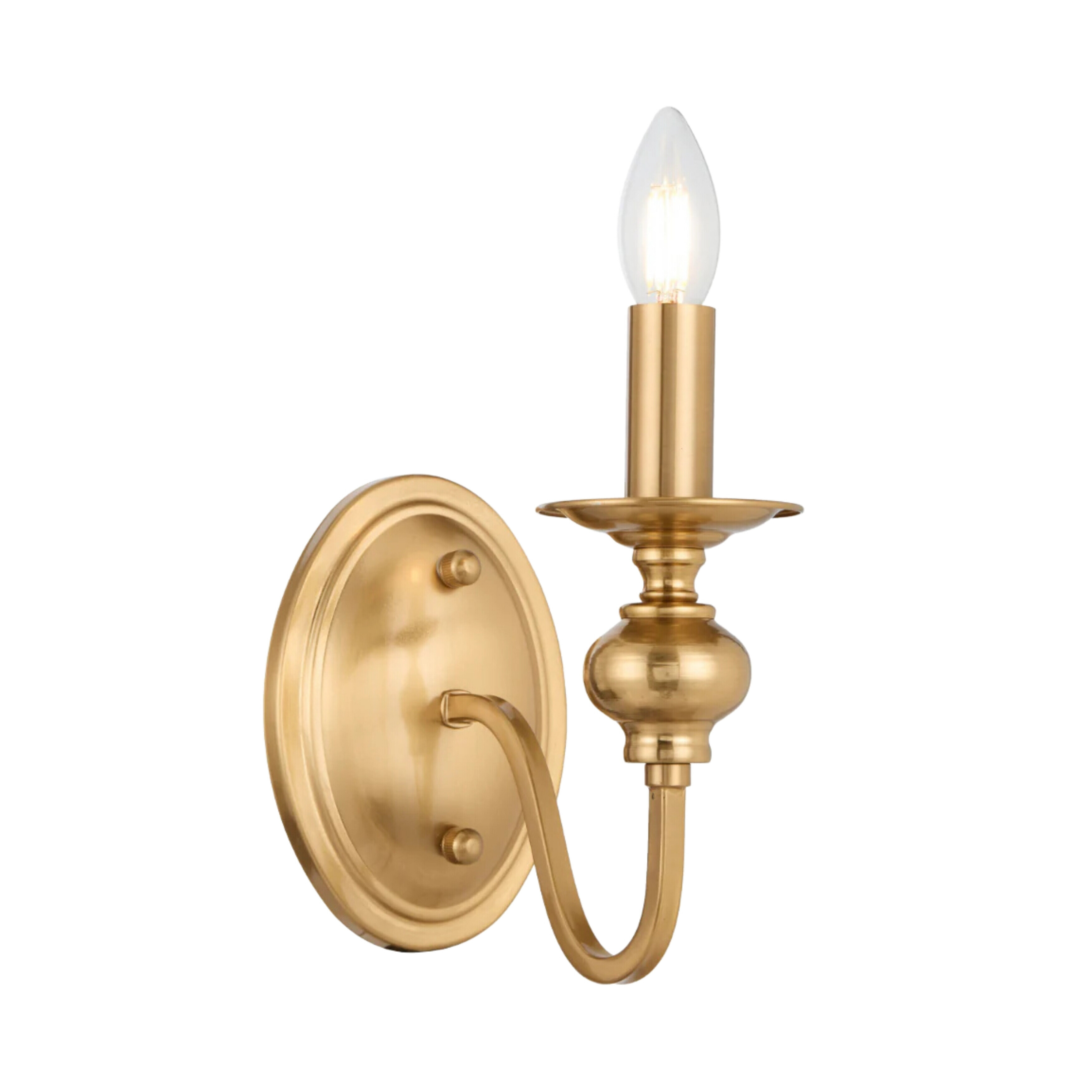 Sheridan French Provincial Solo Copper Candle Wall Light