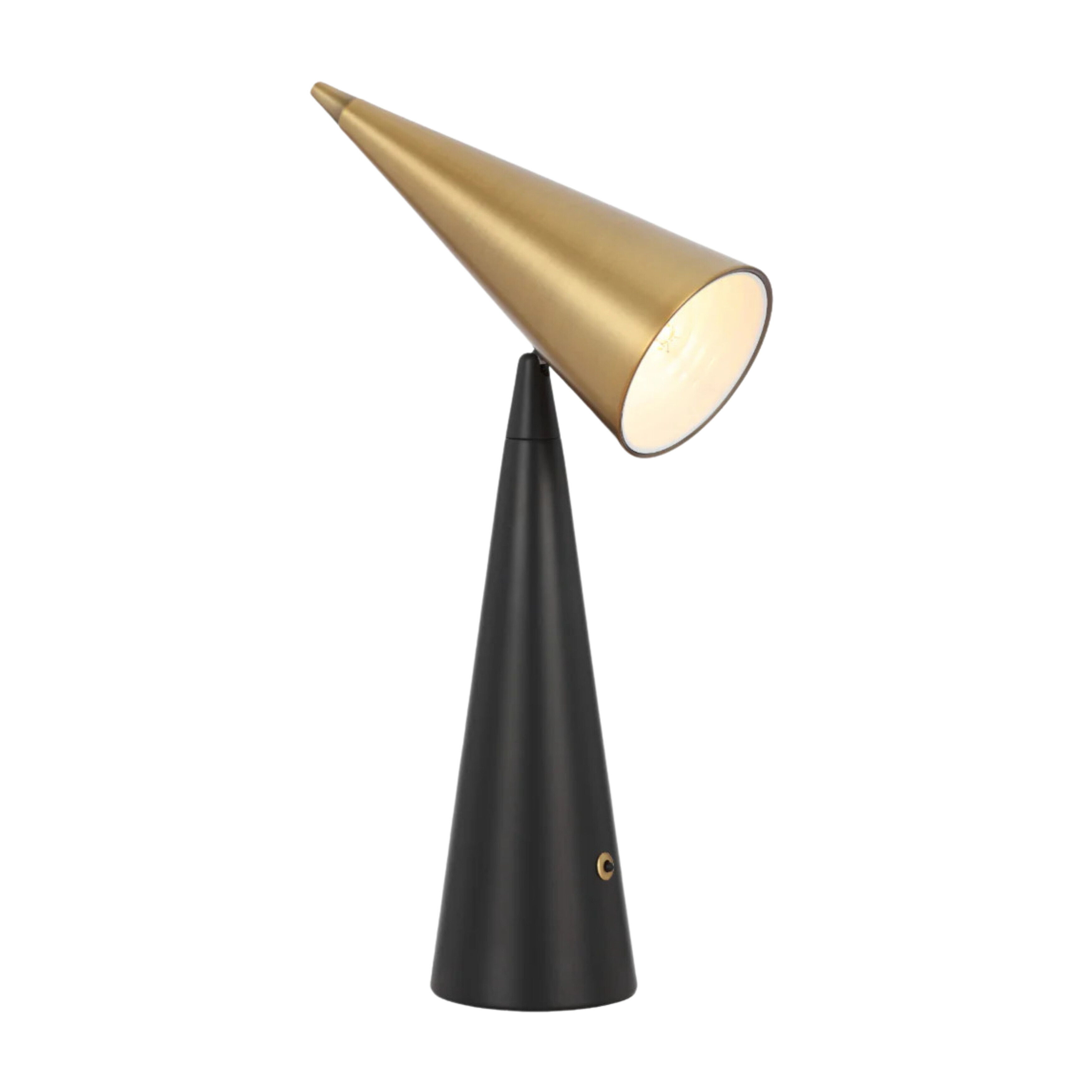 Jamina Black Brass Contemporary Table Desk Lamp