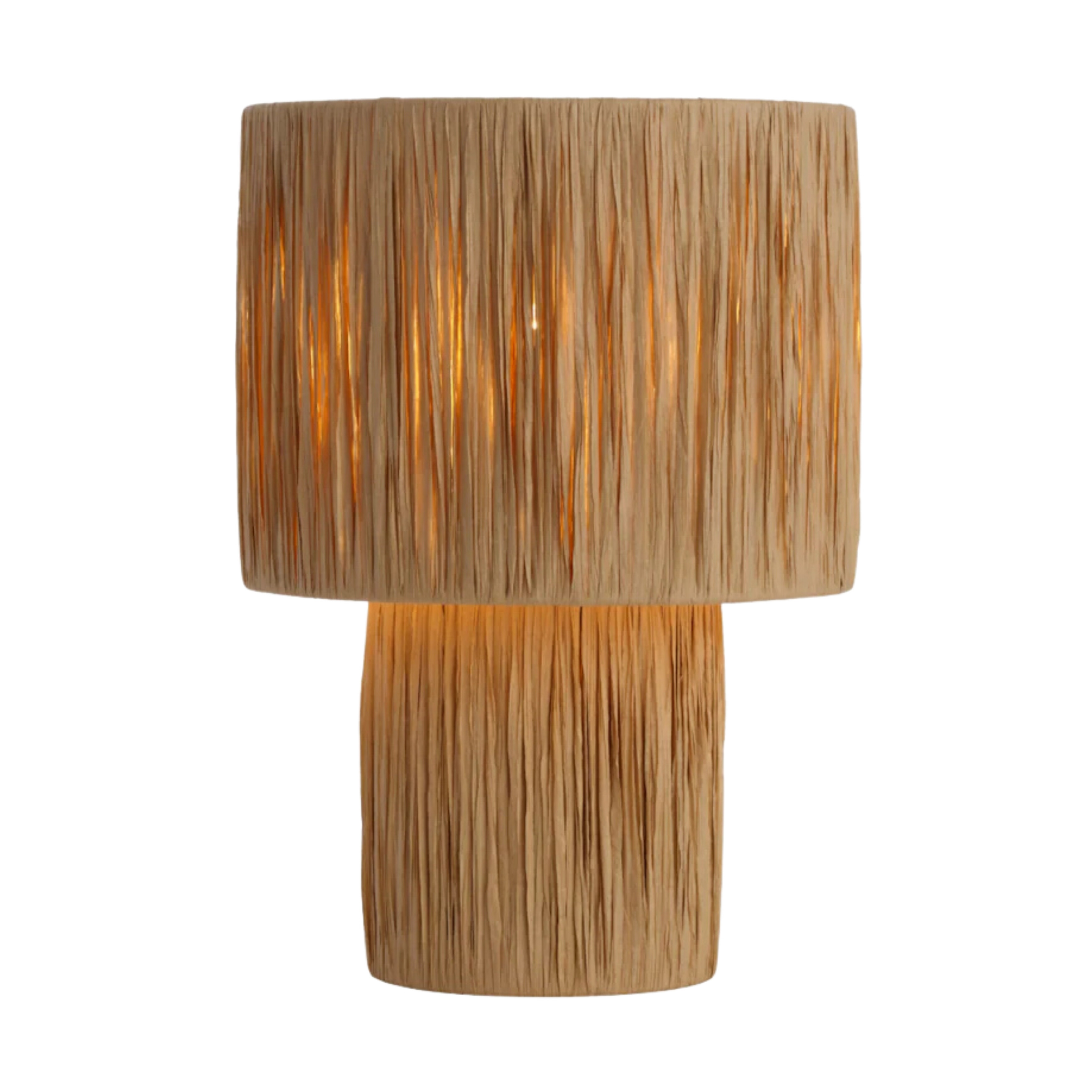 Nadia Natural Raffia Table Lamp
