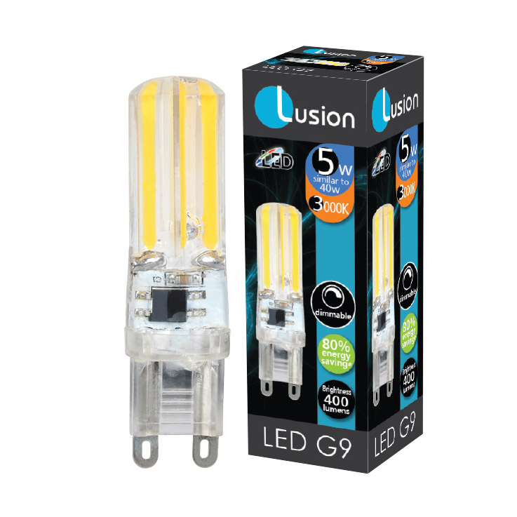 5W Clear Dimmable Warm White G9 LED Bulb