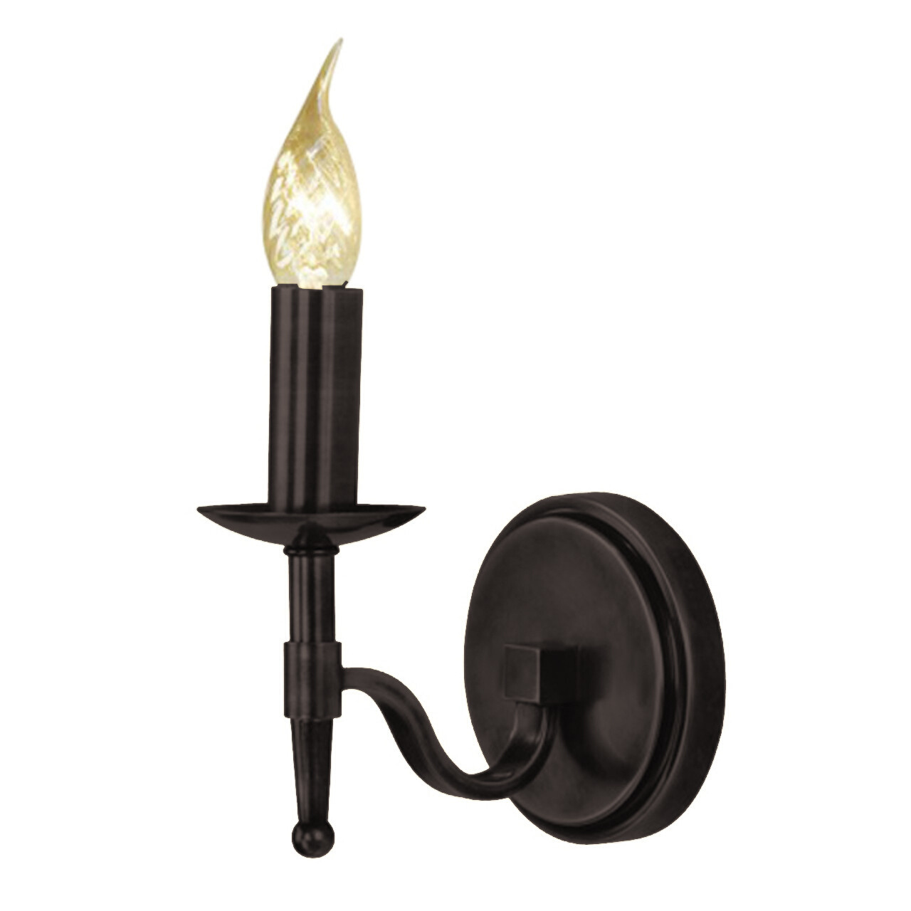 Stanford 1 Light Candle Bronze Wall Lamp