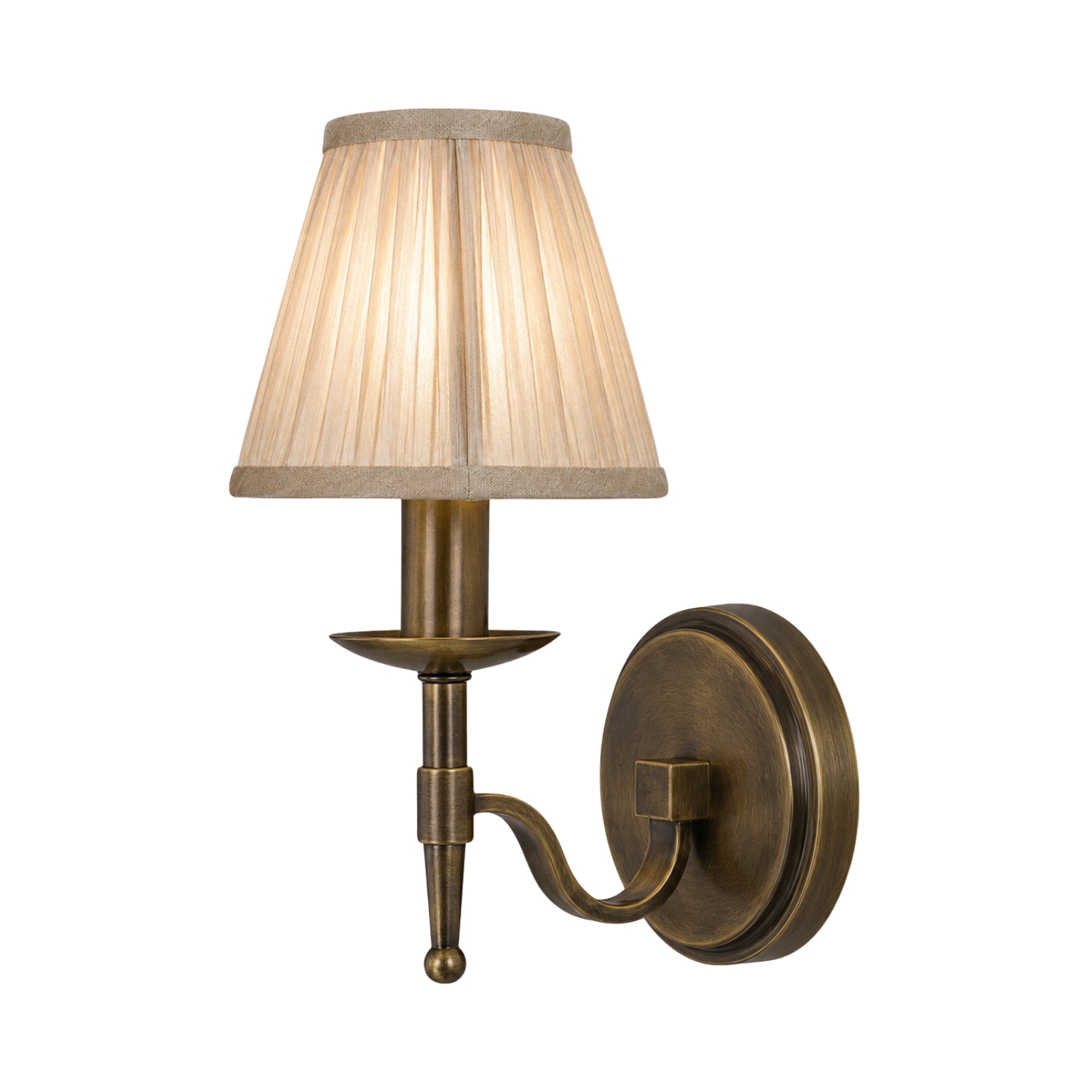 Stanford 1 Light Bronze Wall Lamp - Shimmer Grey