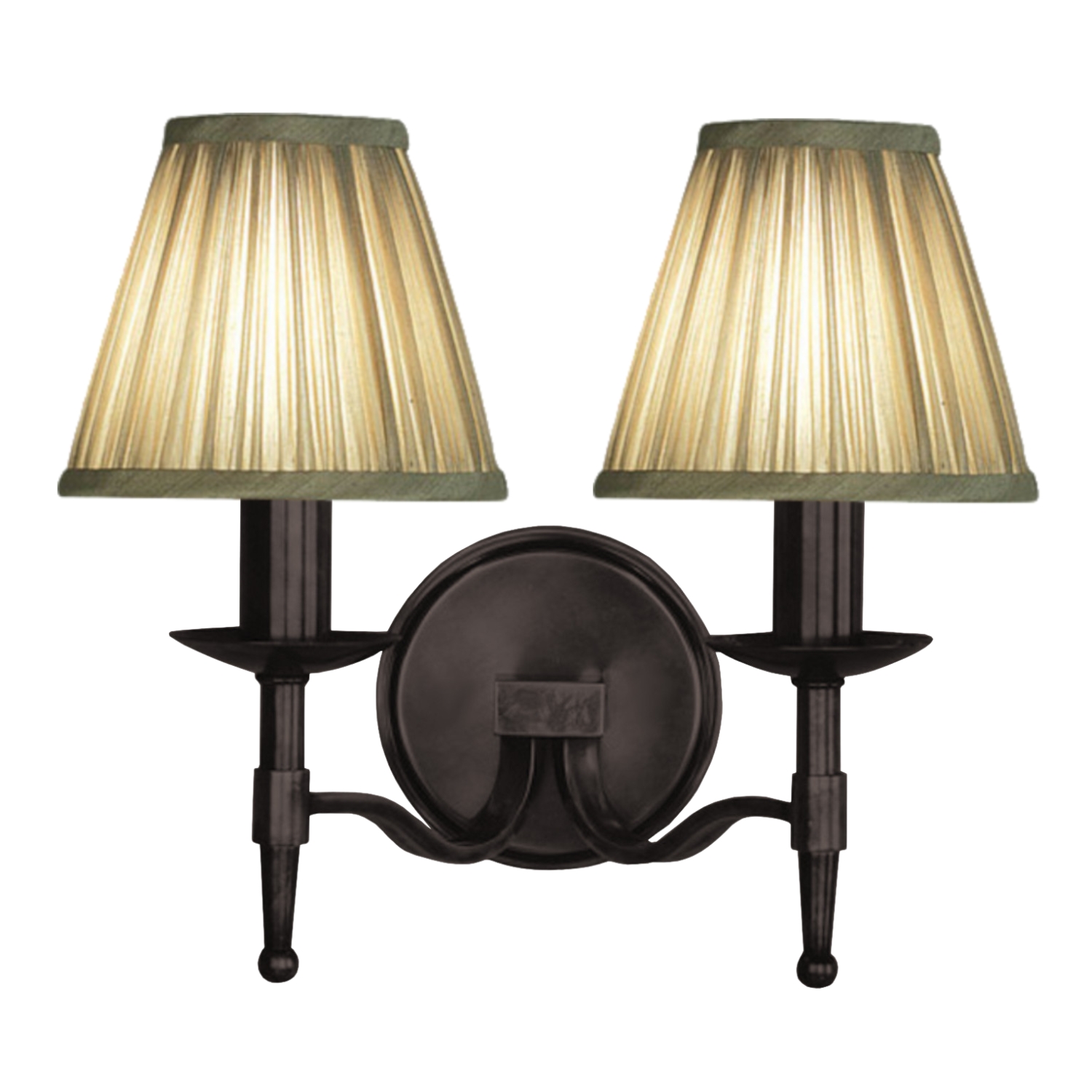 Stanford 2 Light Bronze Wall Lamp - Shimmer Grey