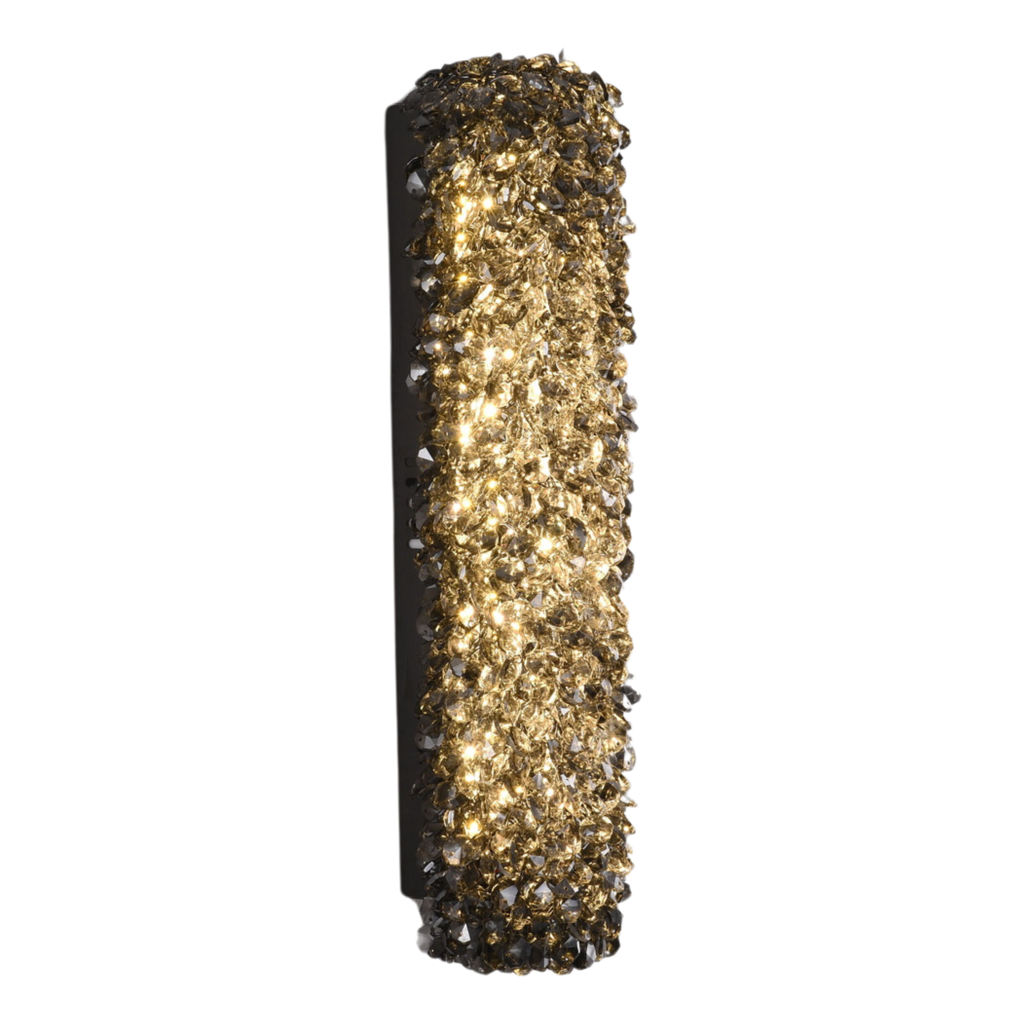 Silica Black Rock Crystal LED Wall Light