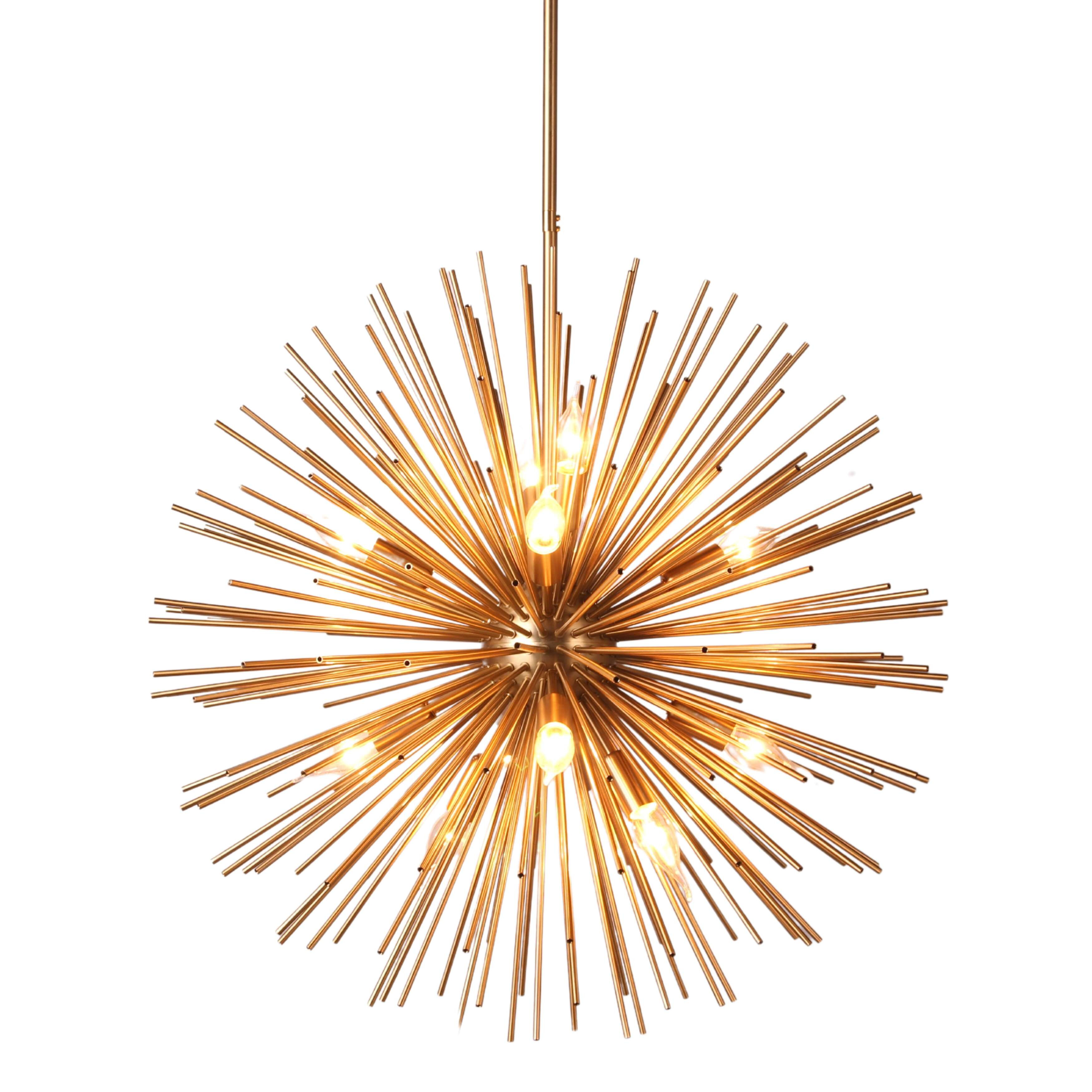 Luna Oversized Sputnik Gold Pendant Light