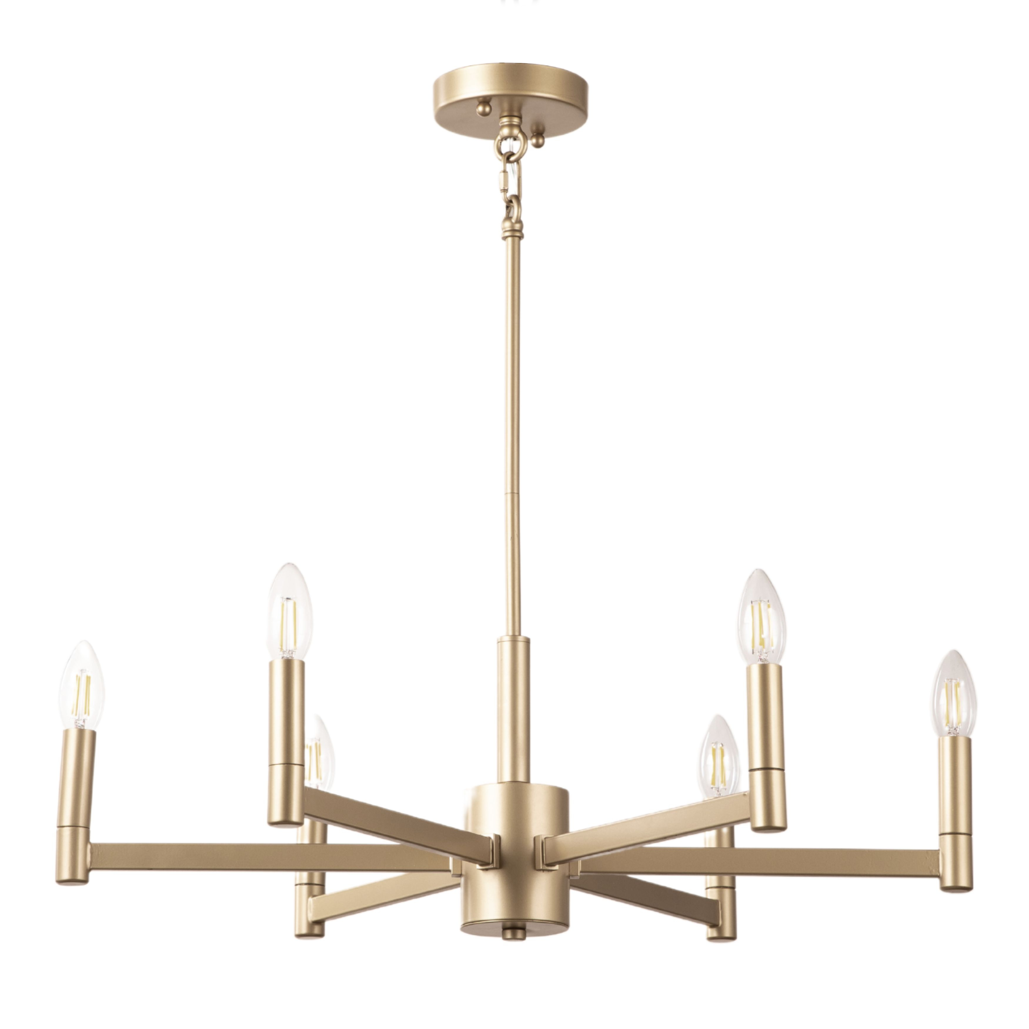 Torry 6 Light Gold Vintage Chandelier