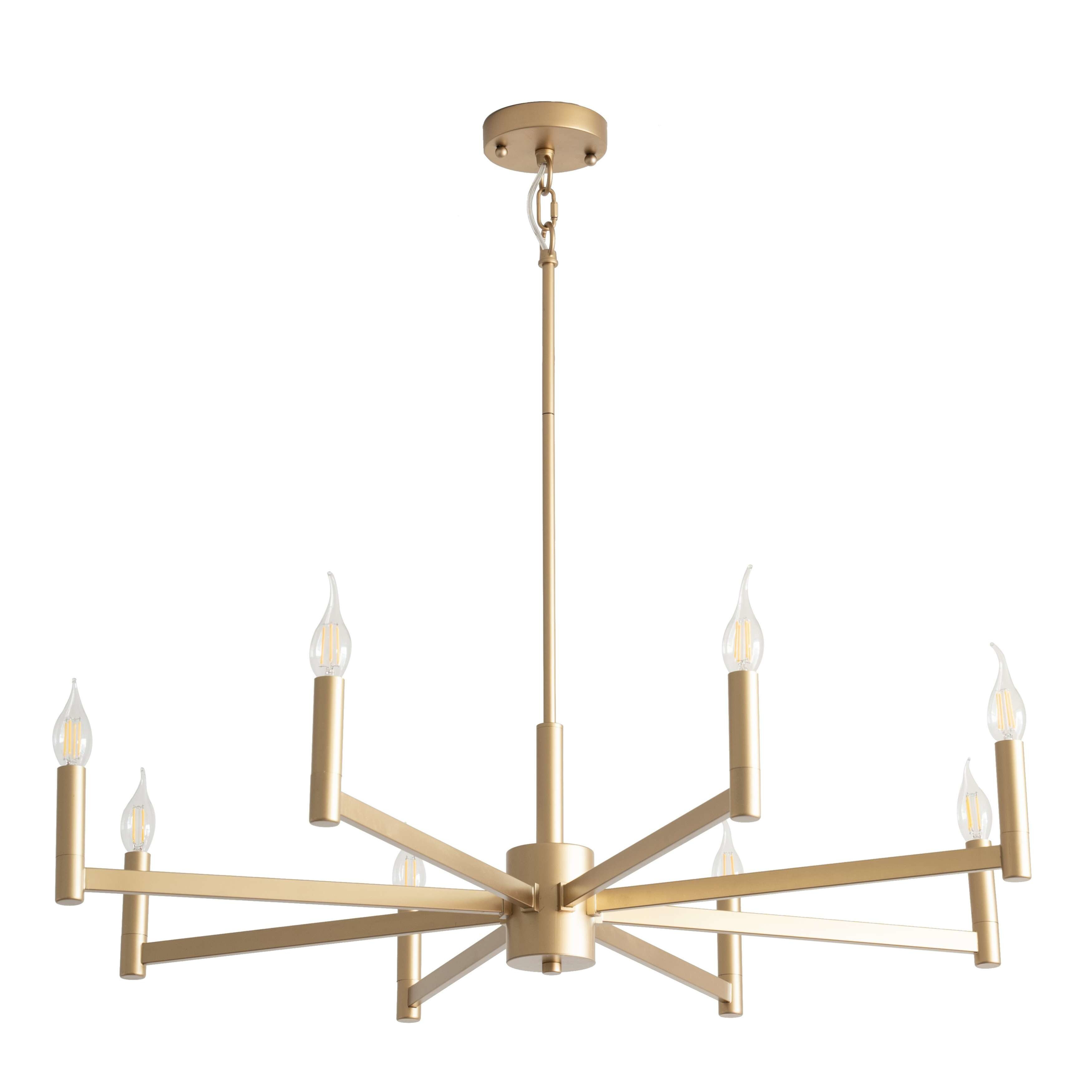 Torry 8 Light Gold Vintage Chandelier